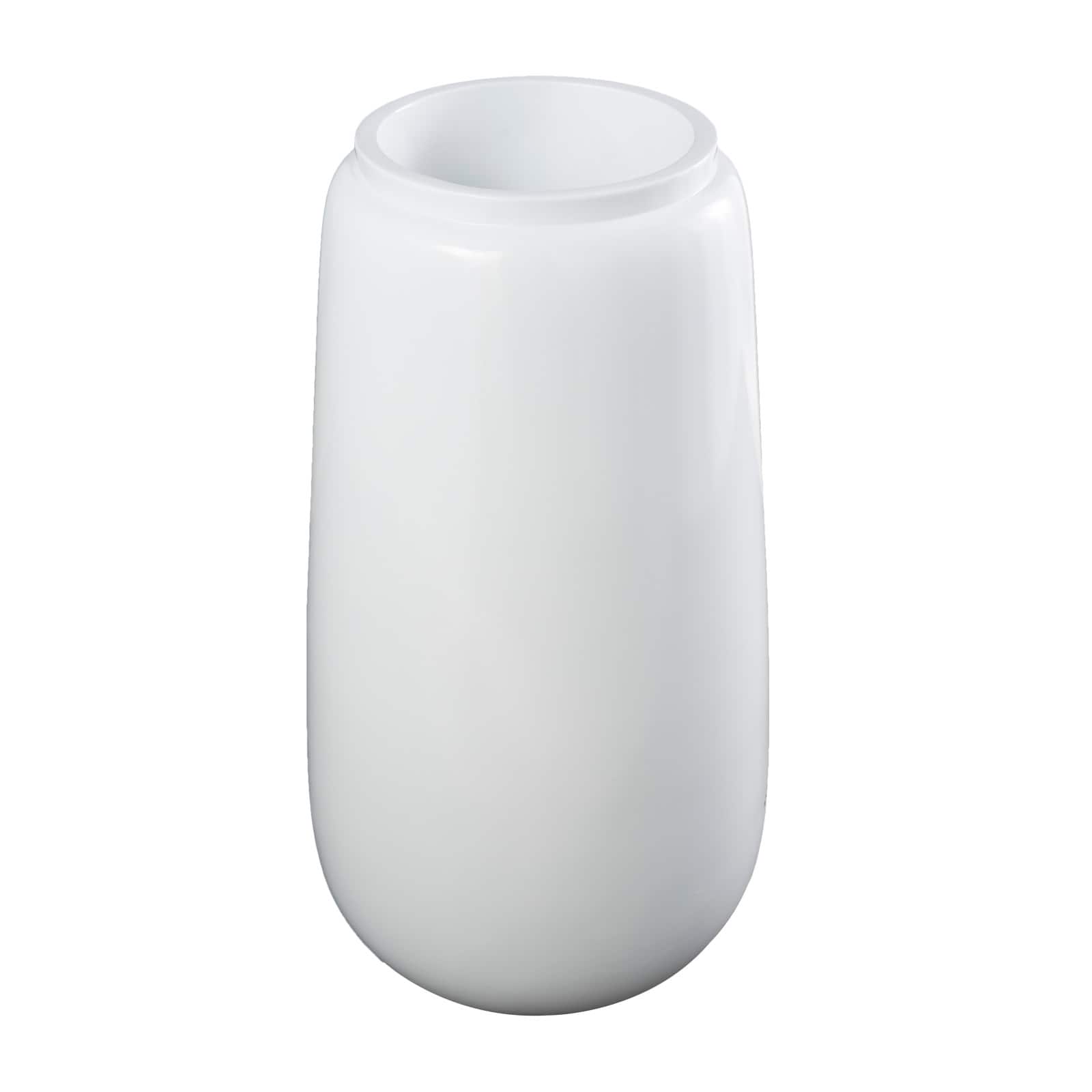 30" Tall White Floor Vase