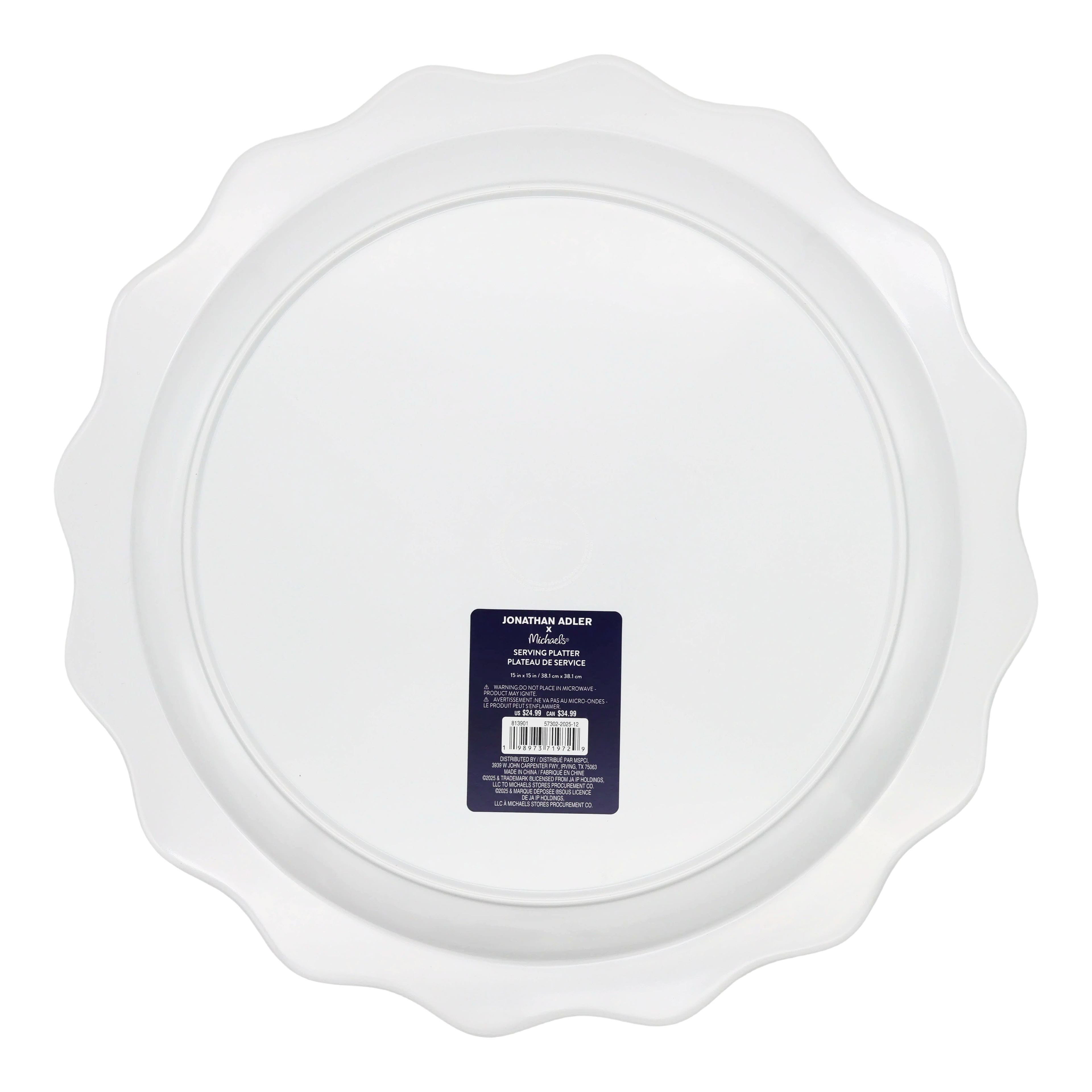 Jonathan Adler x Michaels 15" Ciao Melamine Serving Platter