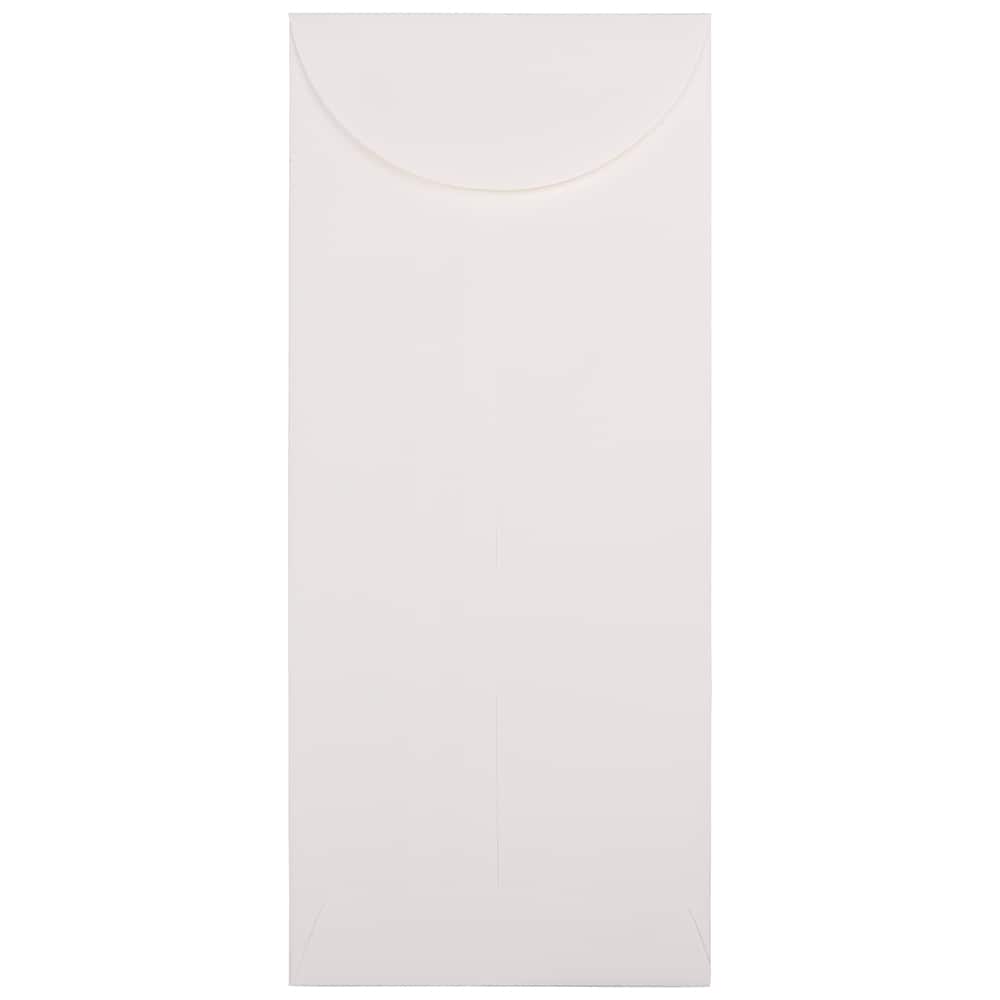 JAM Paper 4.5" x 10.375" Bright White Wove Business Strathmore Envelopes, 50ct.