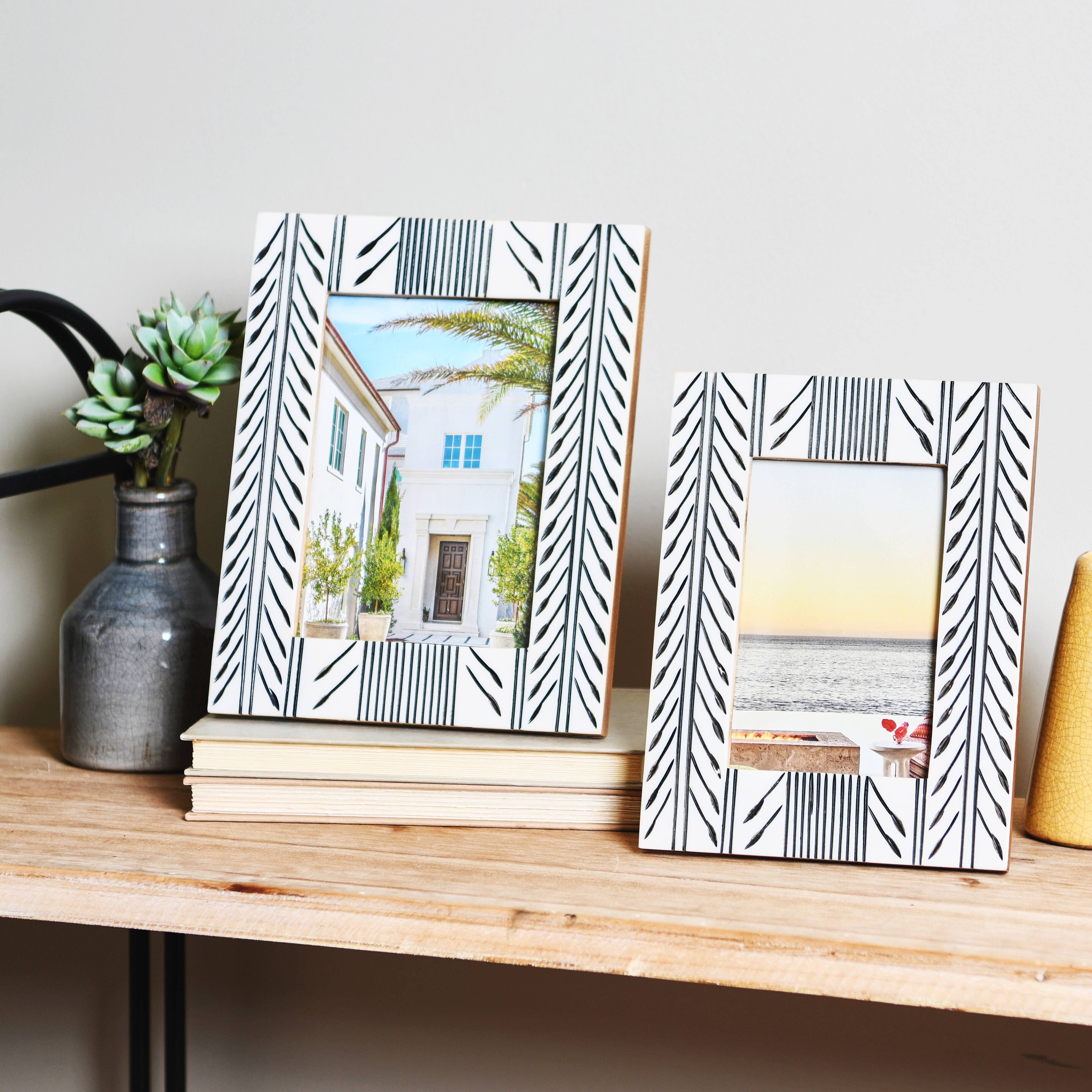 Hello Honey® 2 Pack Black & White Photo Frame