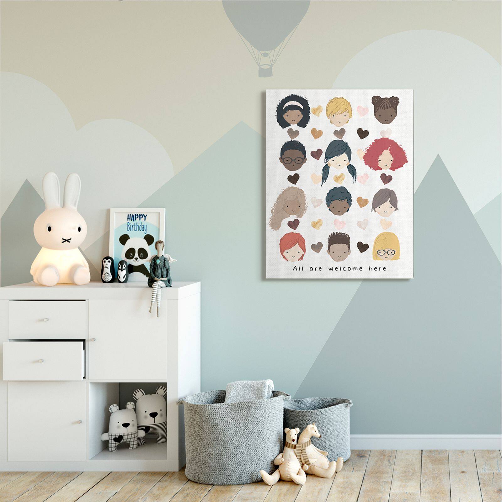 Stupell Industries All Welcome Here Portraits Wall Accent