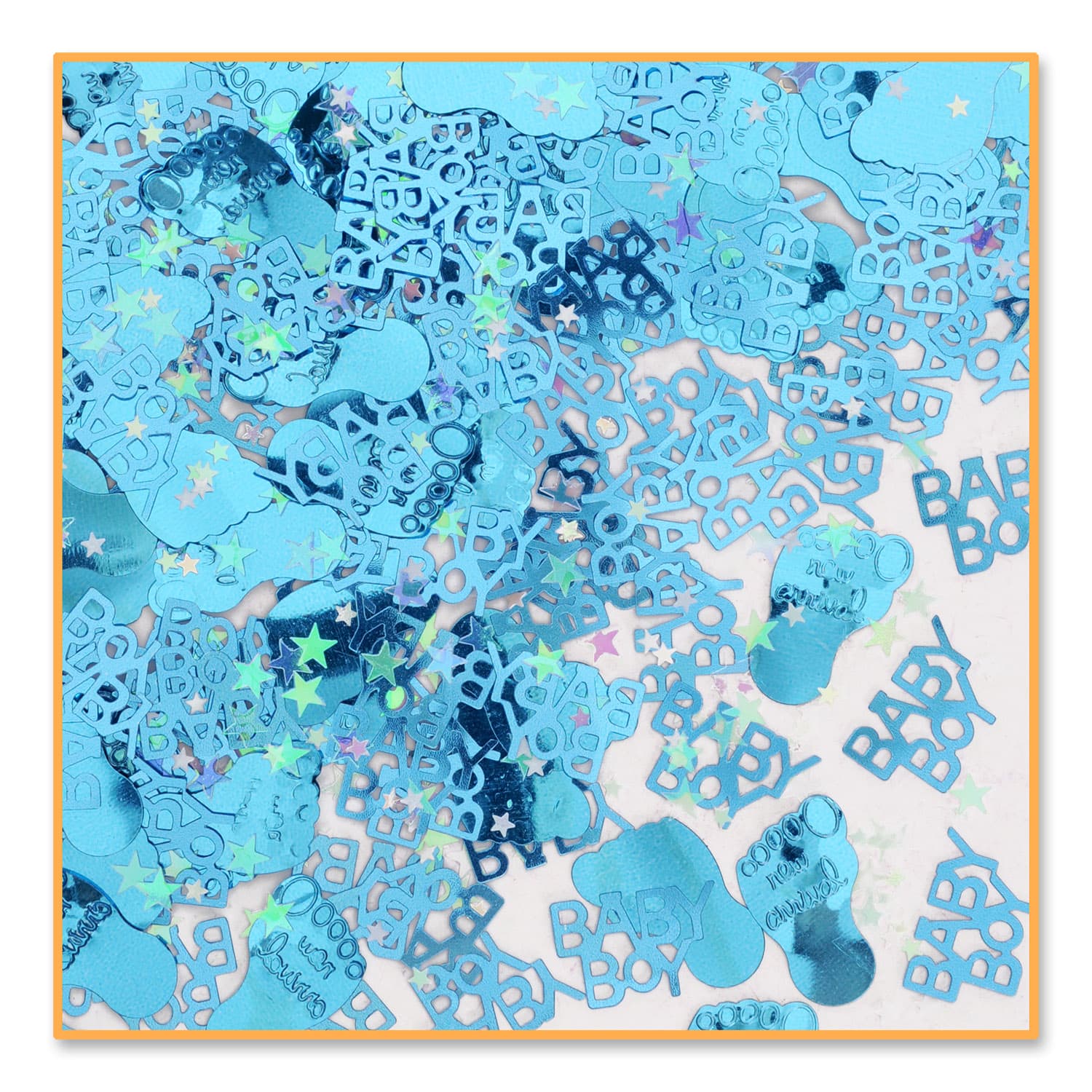 Beistle 1.5oz. Blue Baby Boy Confetti