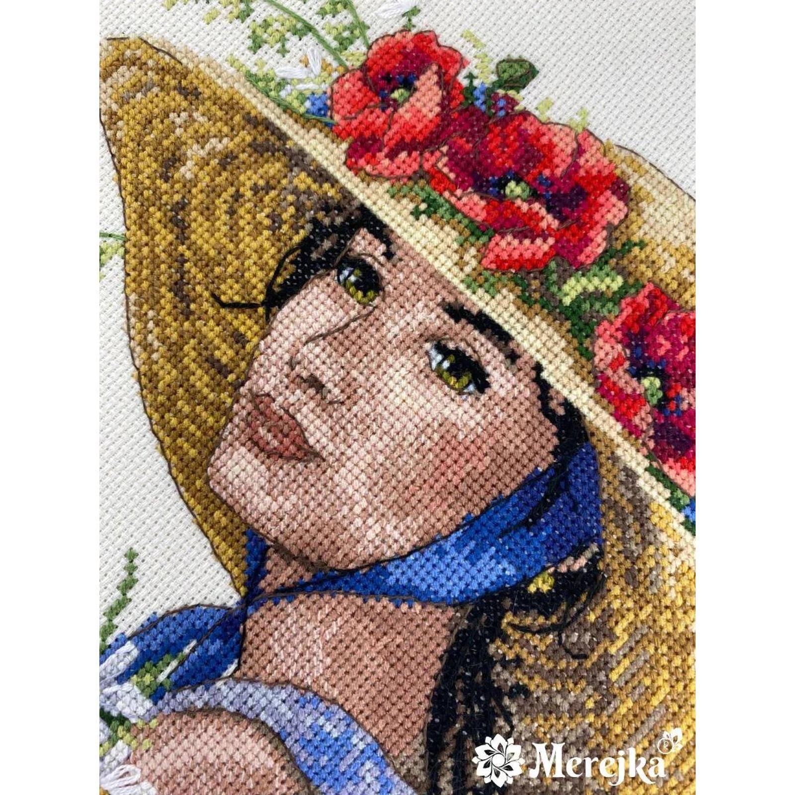 Merejka Flower Hat Counted Cross Stitch Kit
