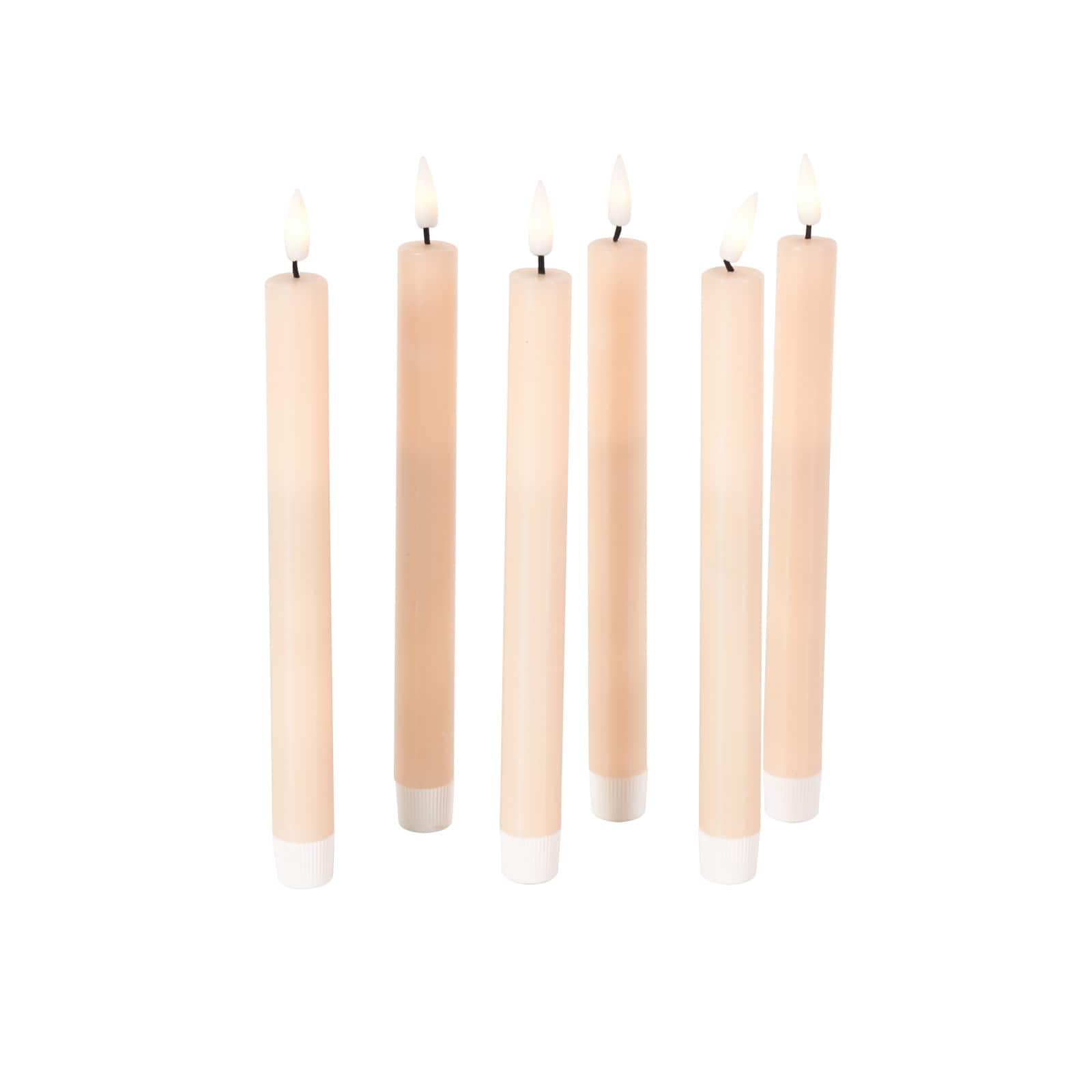 10" Flameless Wax Candles with Remote Control, 6ct.