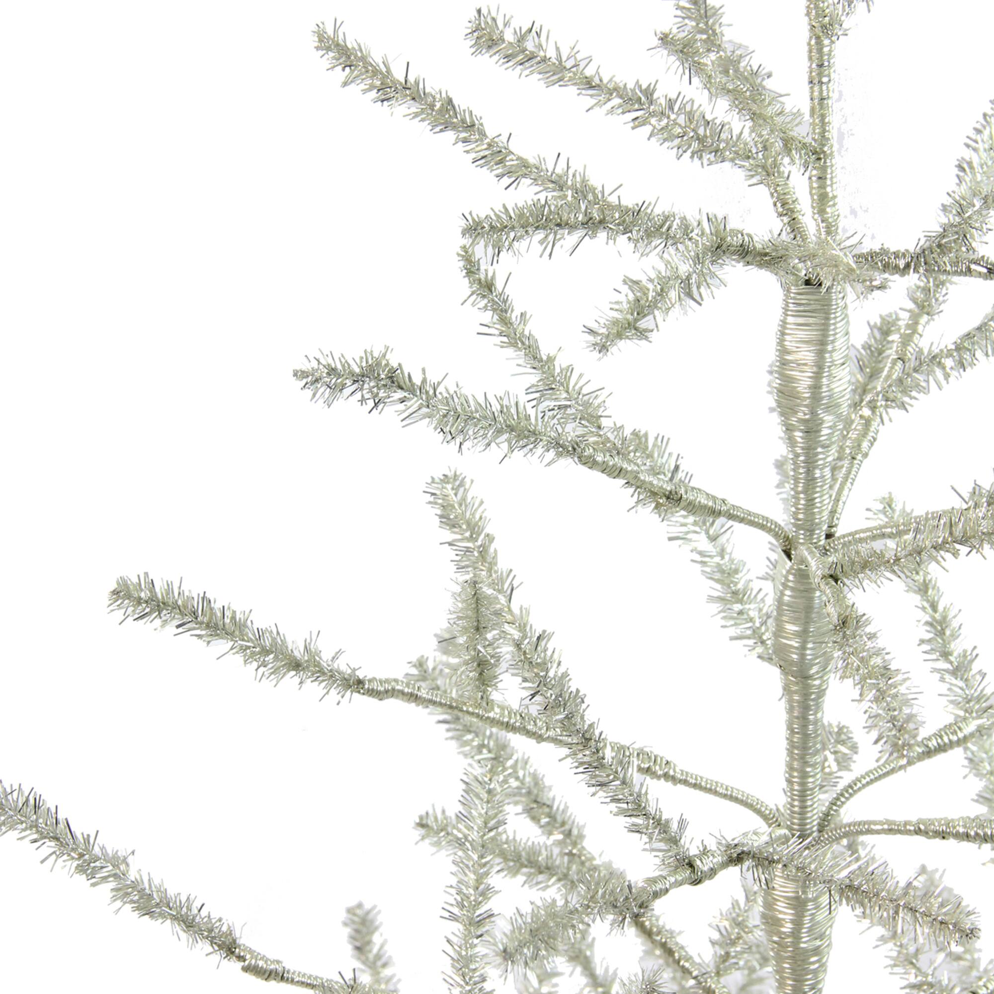 3ft. Unlit Champagne Tinsel Artificial Christmas Twig Tree