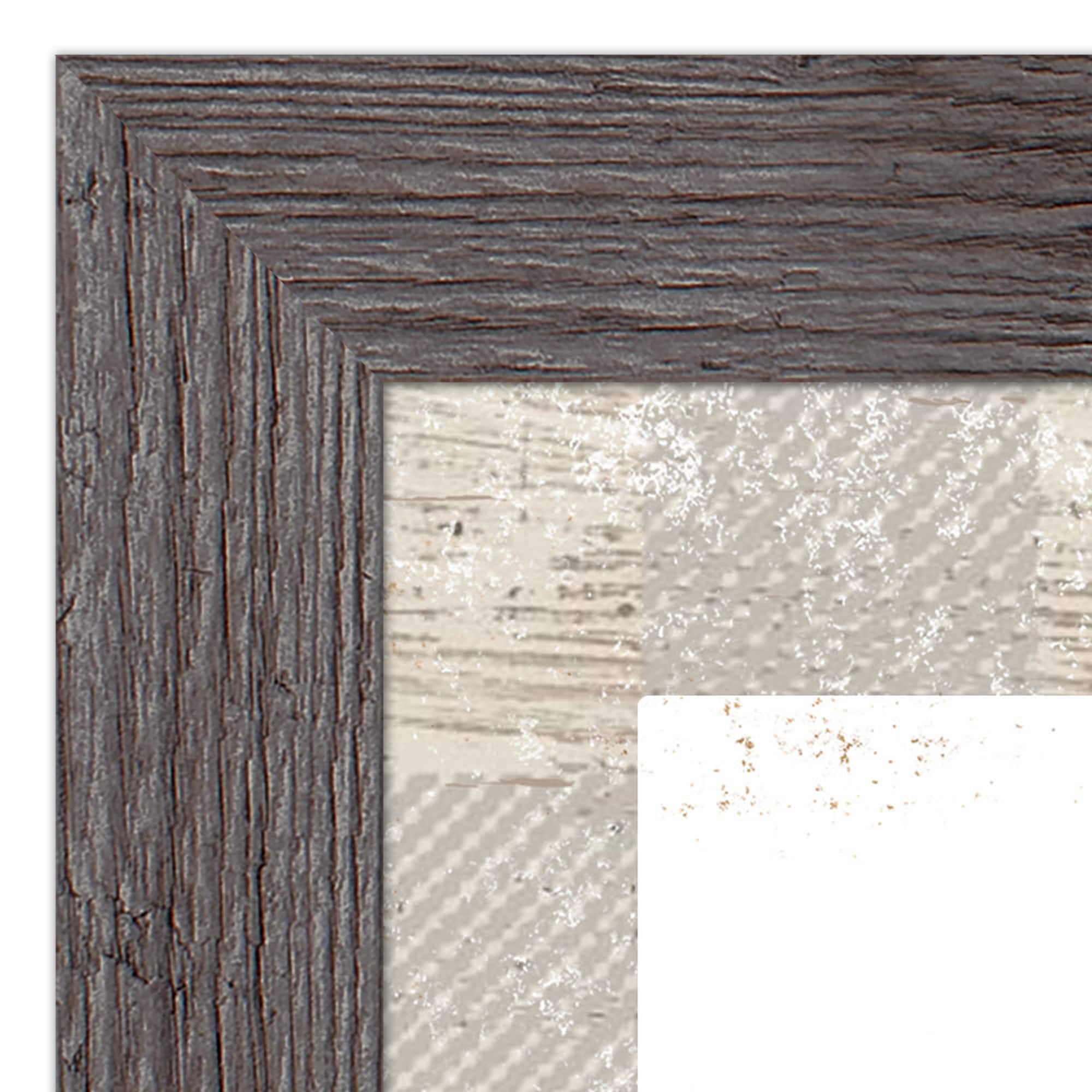 Gray Buffalo Check Holiday Phrases Print in Western Gray Frame