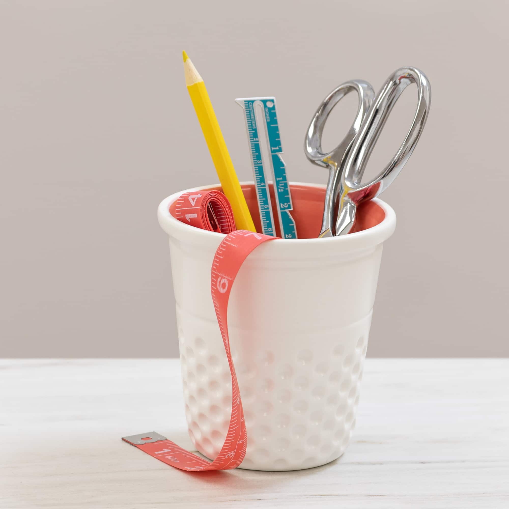 Dritz® Novelty Ceramic Thimble Container