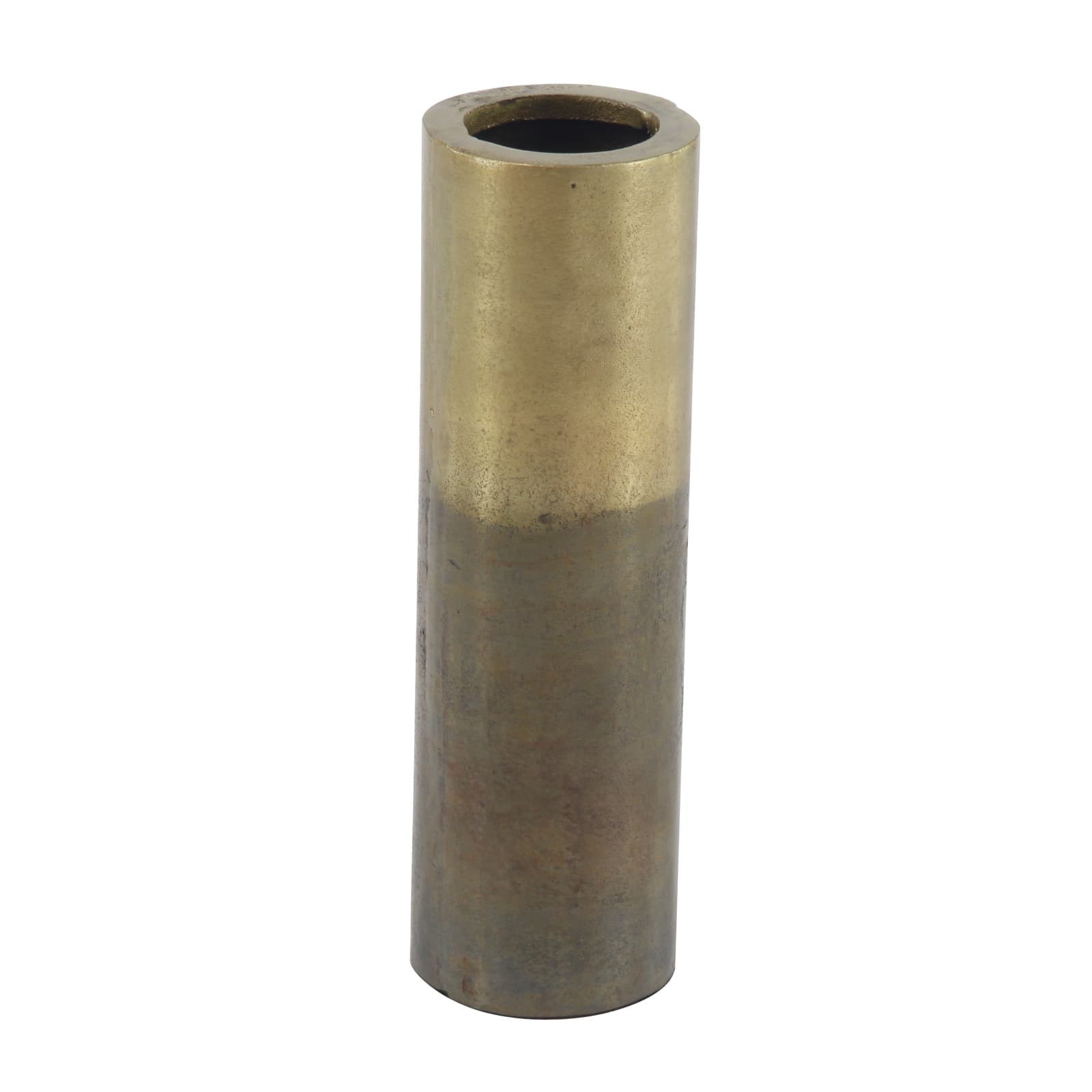 14" Brown Aluminum Rustic Vase
