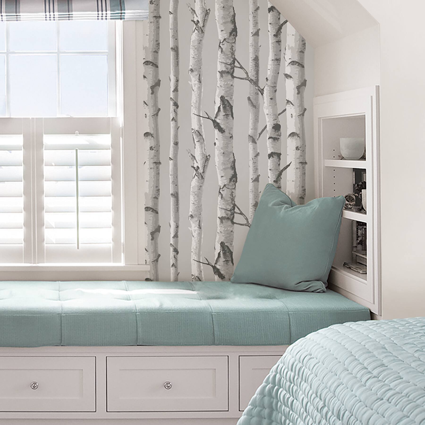 NuWallpaper Birch Tree Peel & Stick Wallpaper