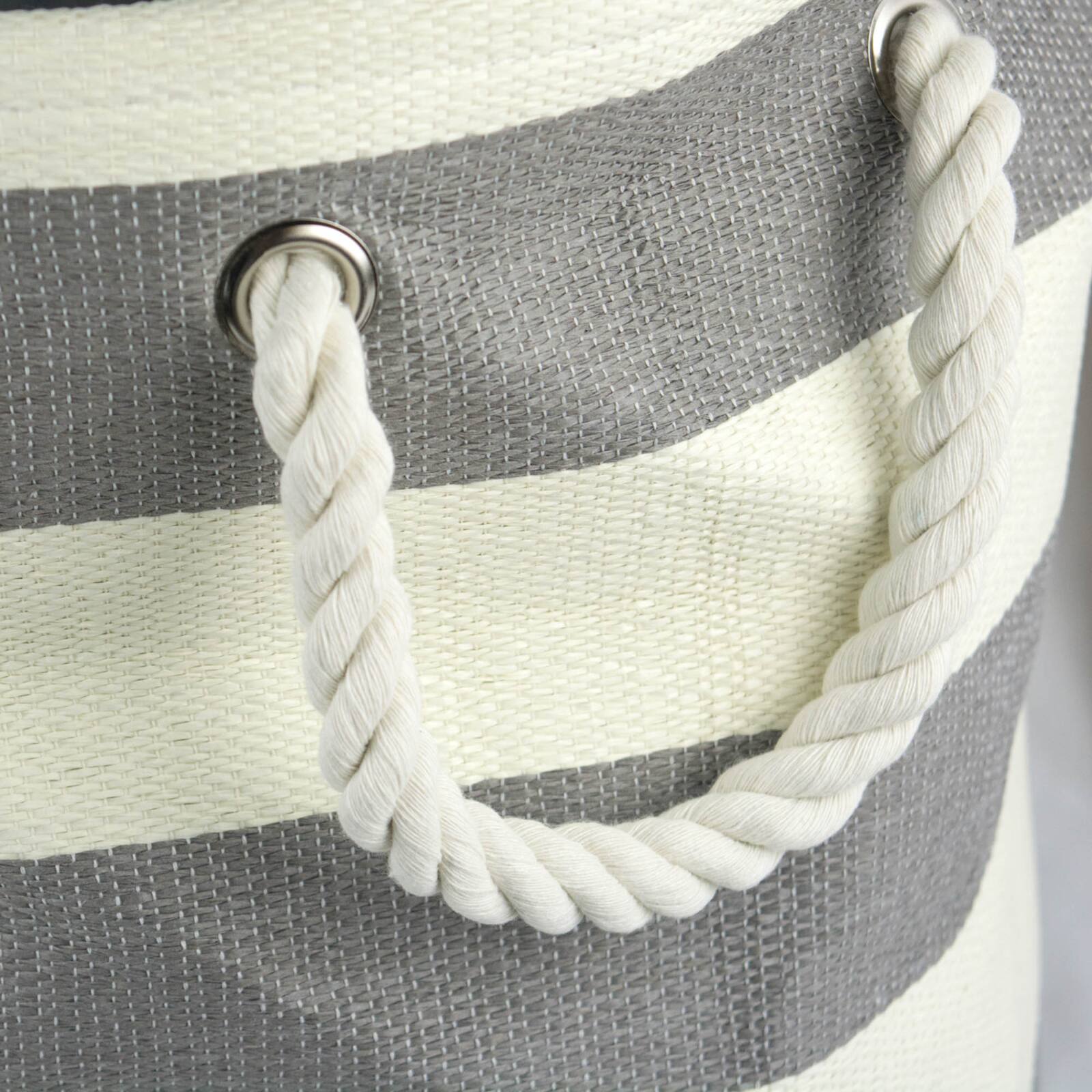 DII® 14" Stripe Woven Paper Storage Bin