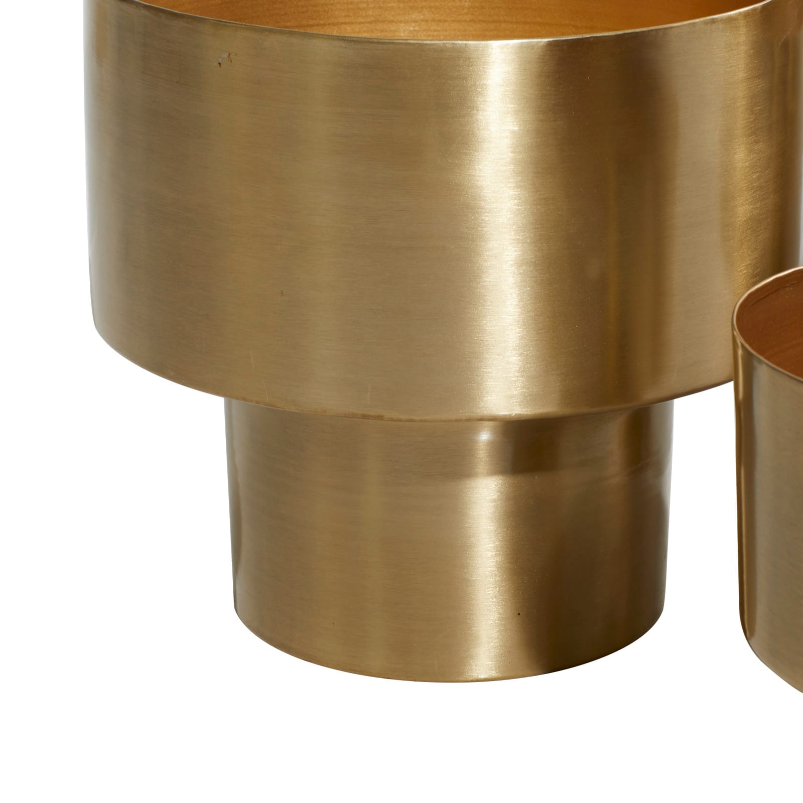 Gold Metal Unique Glam Planter Set