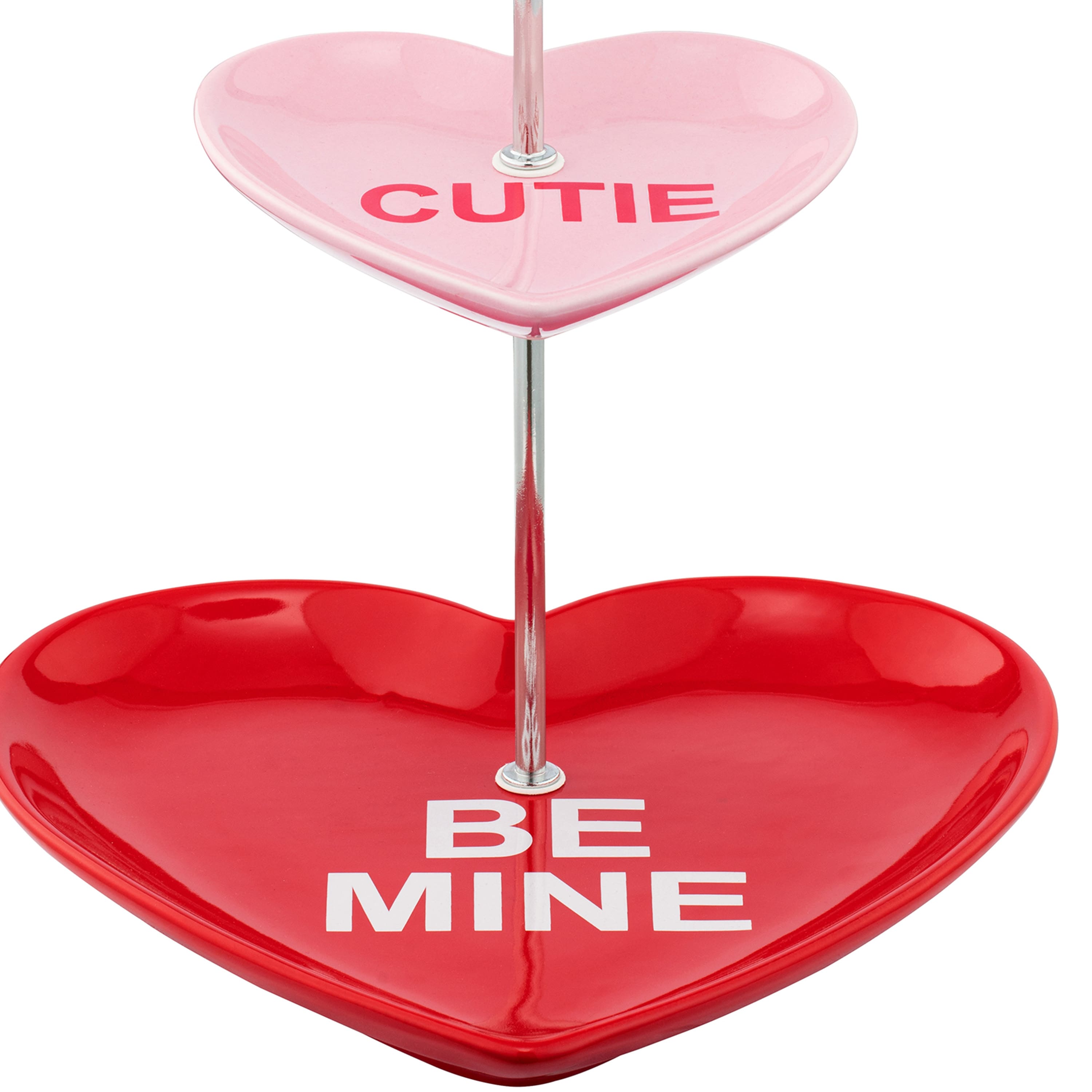 Miss Valentine Tiered Candy Heart Cupcake Plate