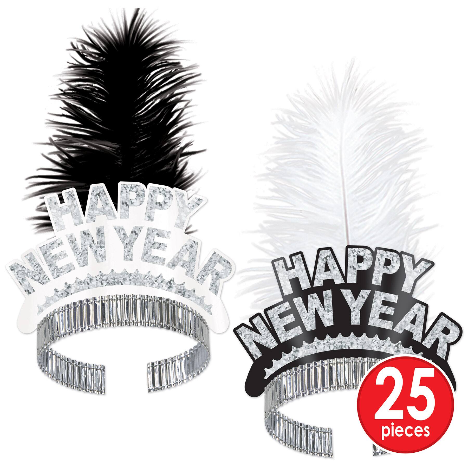Beistle Black & White New Year Chicago Swing Party Favor Kit for 50