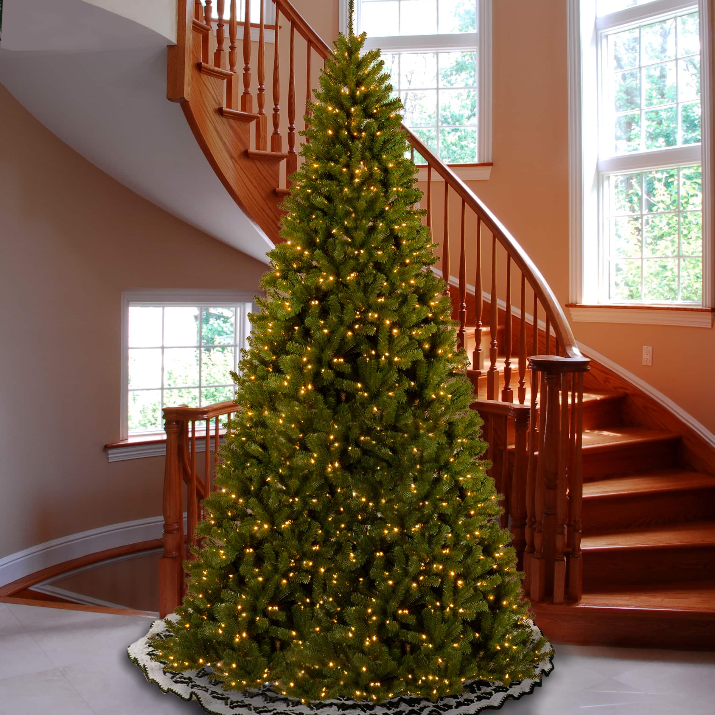 16ft. Pre-Lit North Valley® Spruce Artificial Christmas Tree, Clear Lights
