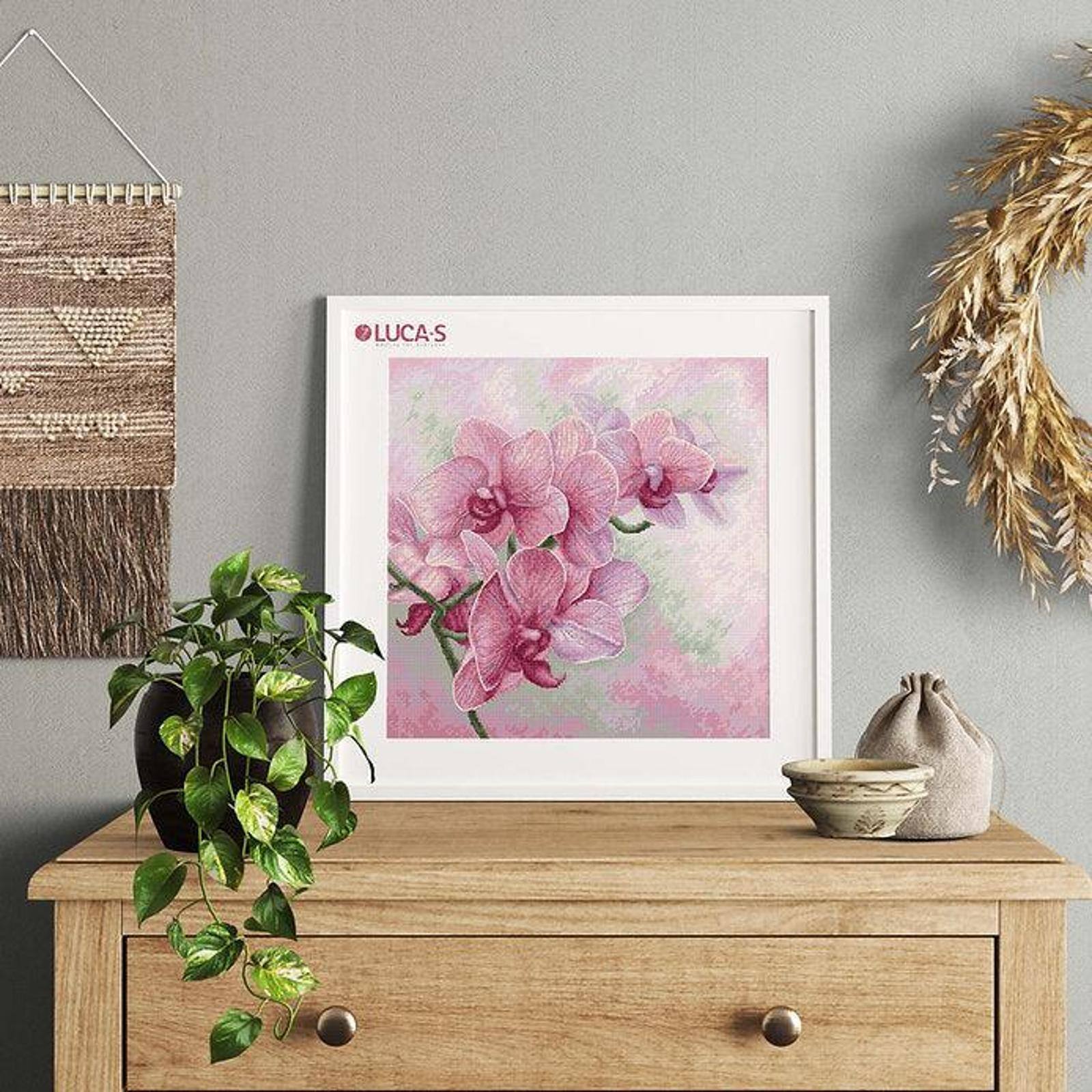 Luca-s Graceful Orchids Counted Cross Stitch Kit