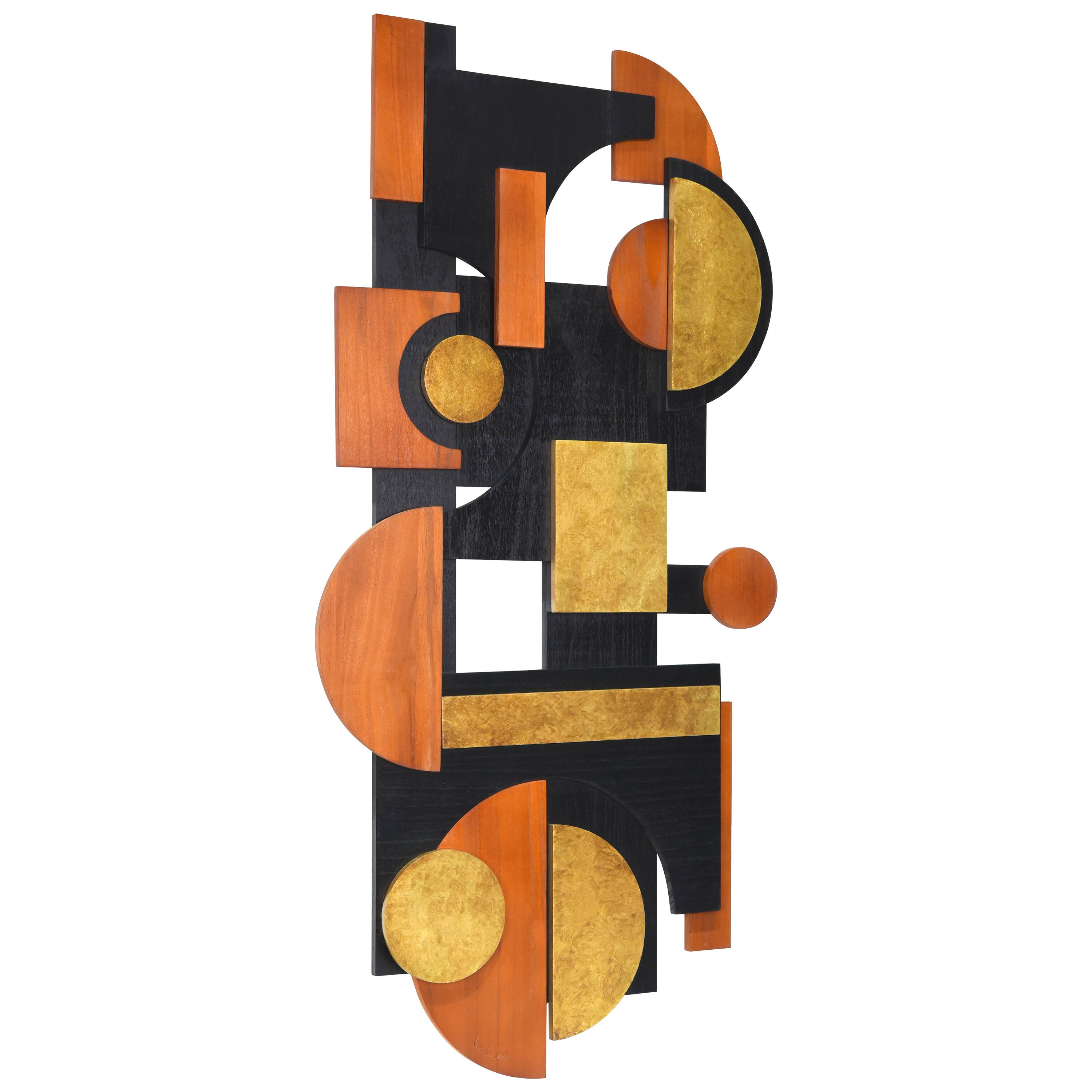 Empire Art Direct 48" x 24" Amber Embraces I Hand Made Dimensional Abstracts Wall Art