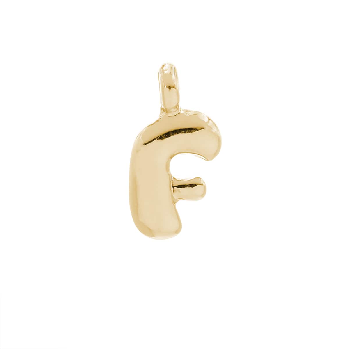 14K Gold Plated Metal Bubble Letter Charm by Bead Landing