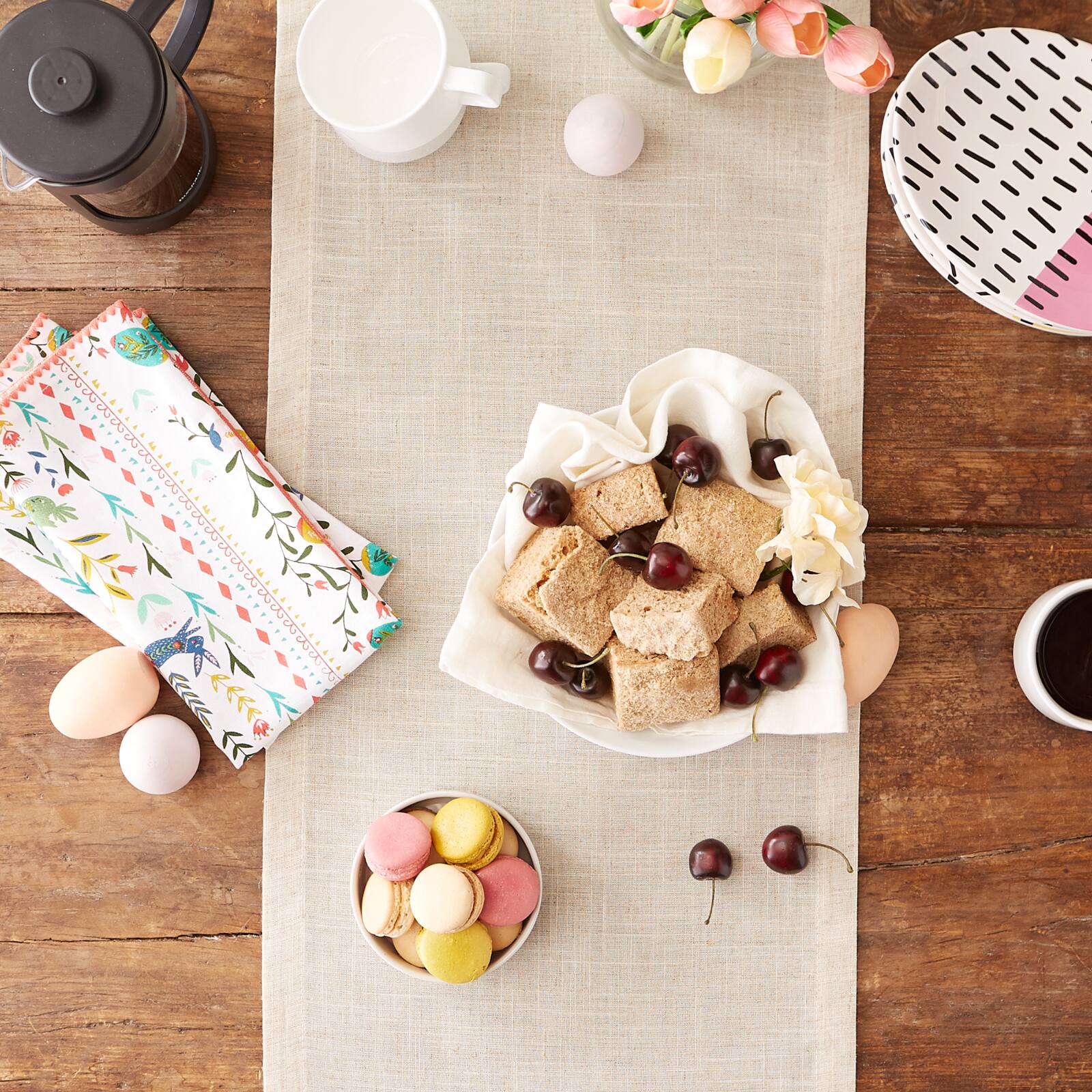 DII® 70" Spring Meadow Embroidered Table Runner