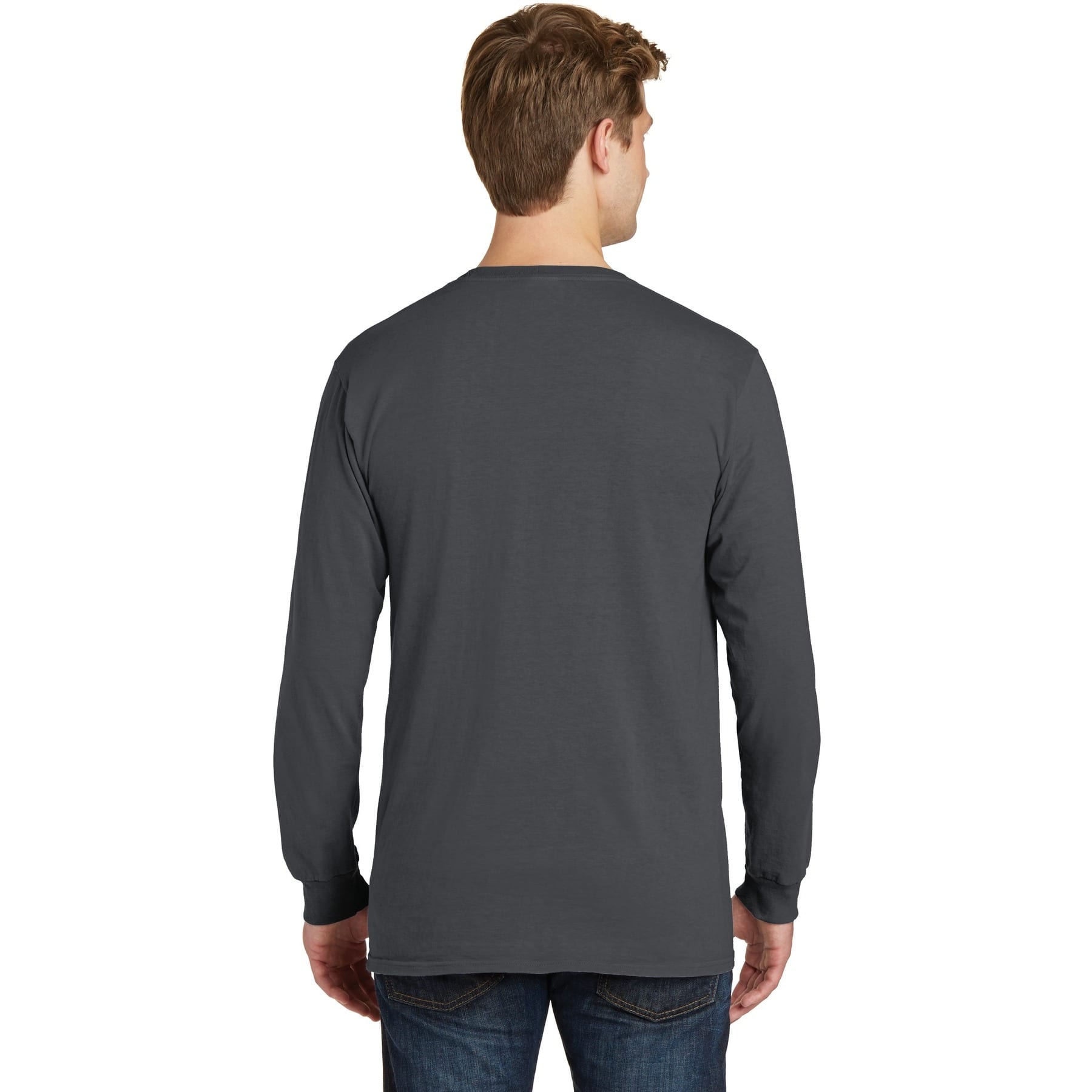 Port & Company® Beach Wash™ Garment-Dyed Long Sleeve Adult T-Shirt