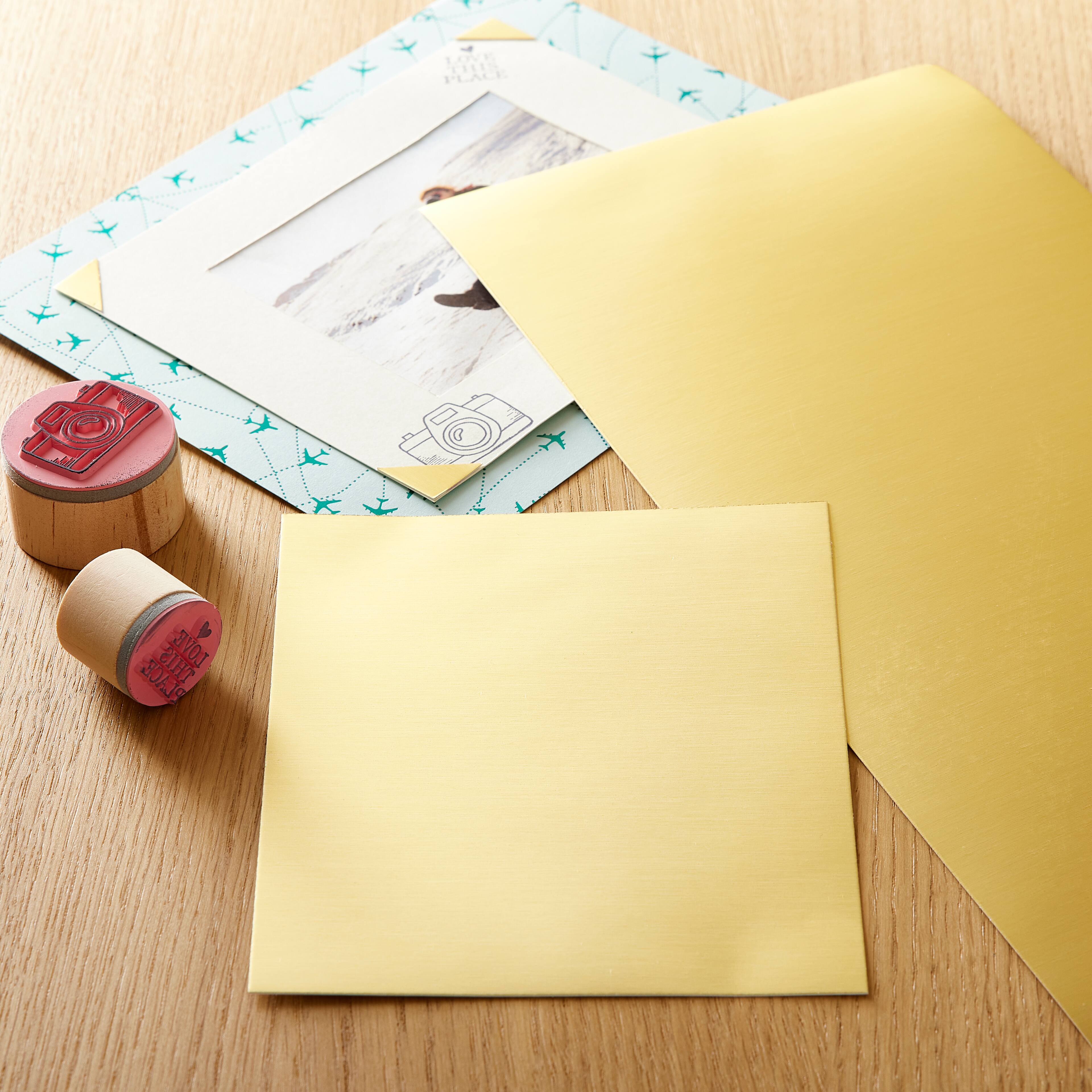 30 Pack: Matte Gold Foil Paper by Recollections®, 12" x 12"