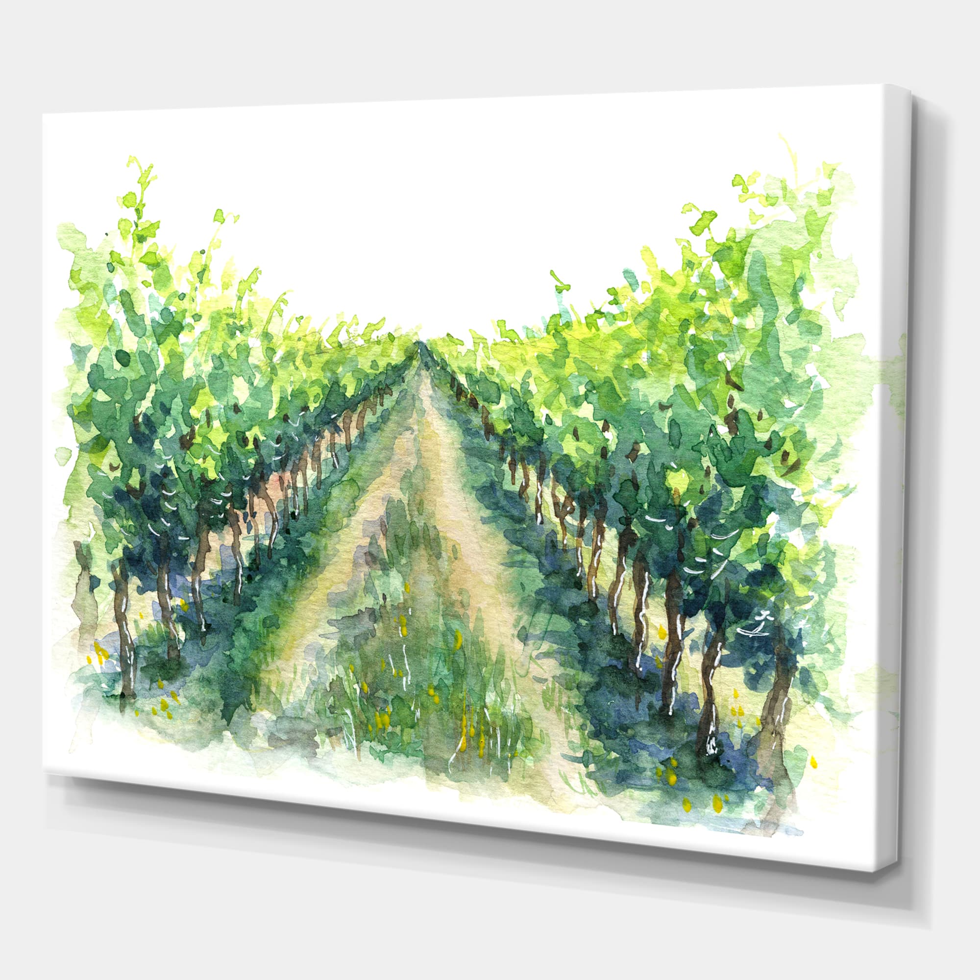 Designart - Rural Scene Vineyard Road