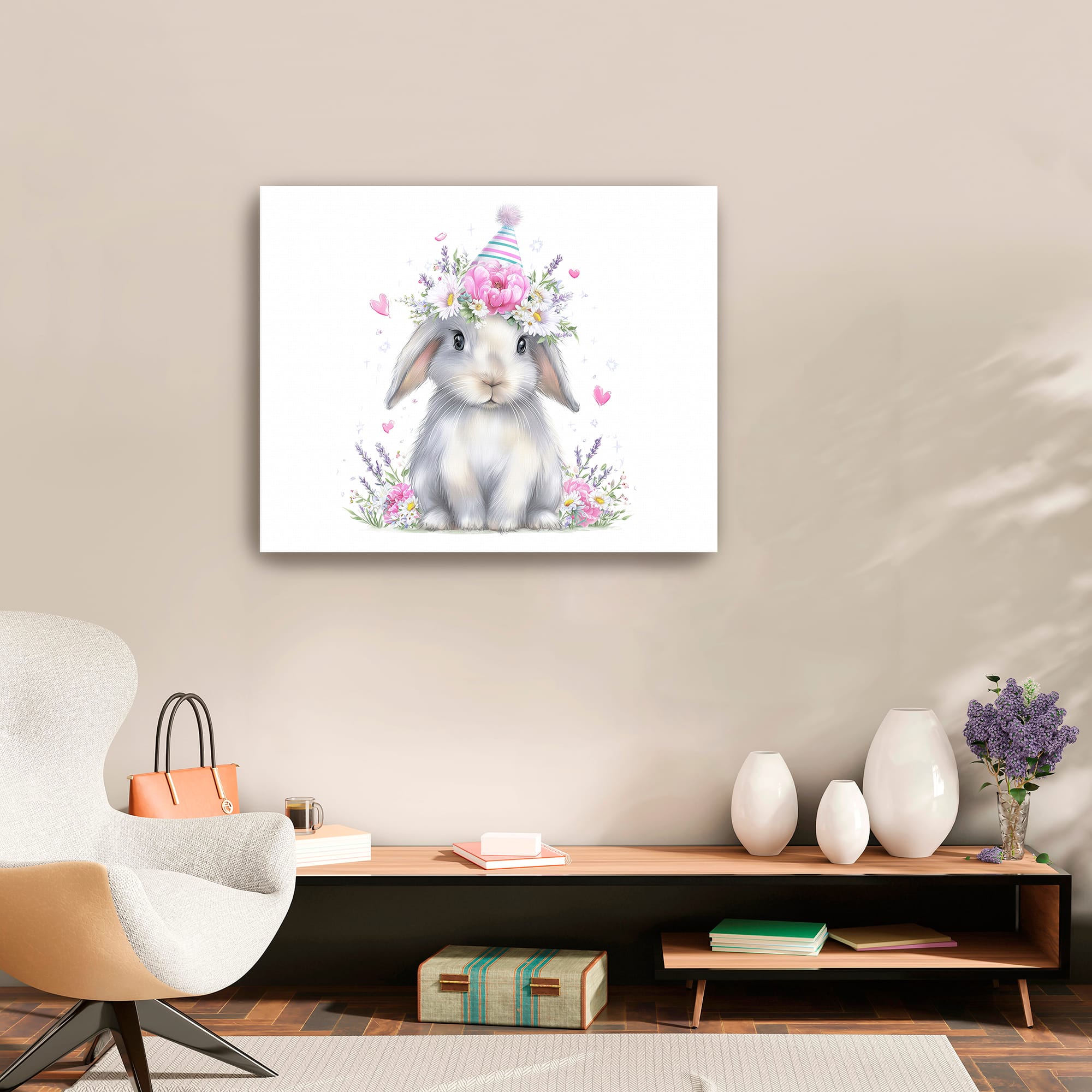 Lumaprints Bunny Day  Canvas Giclée Art