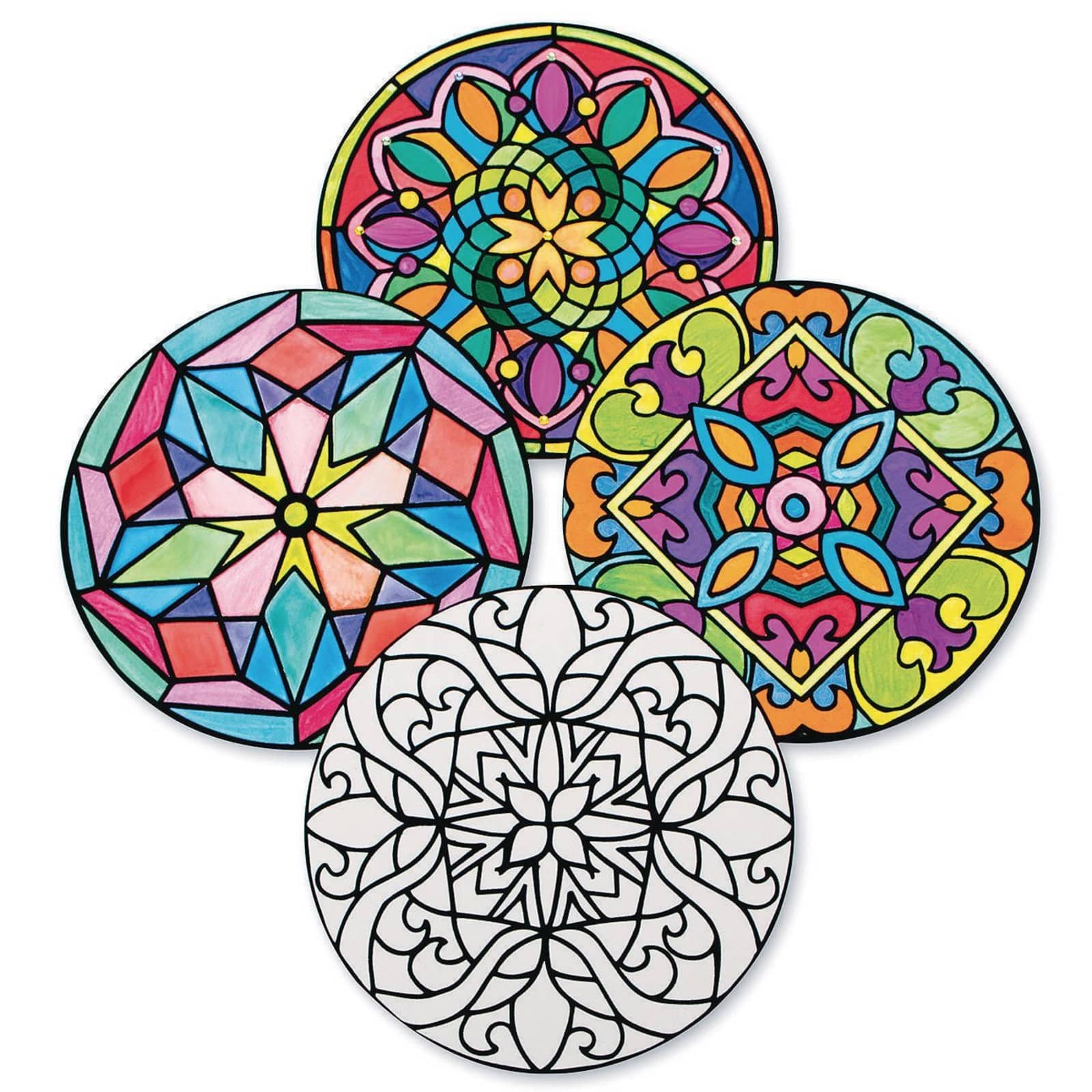 S&S® Worldwide Velvet Art Mandala Posters, 40ct.