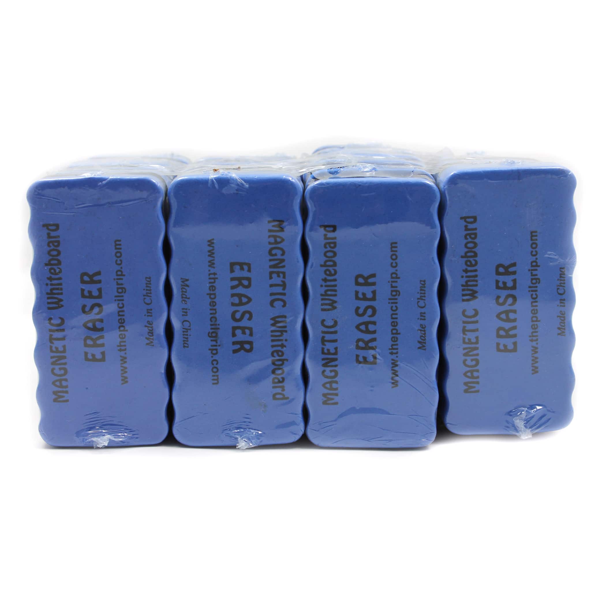 The Pencil Grip™ 2" x 4" Royal Blue Magnetic Whiteboard Eraser, 24 Pack