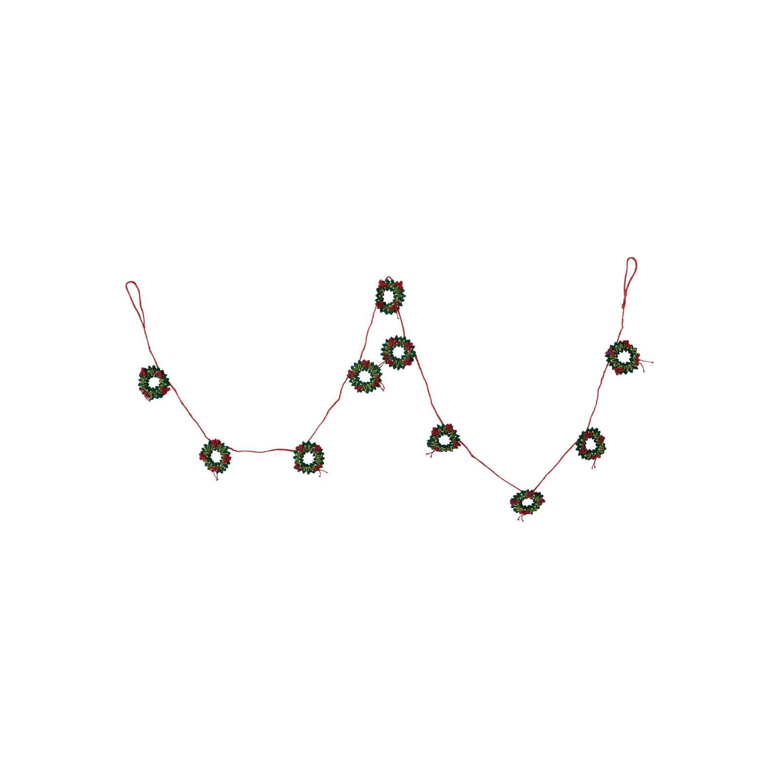 Hello Honey® 6ft. Holiday Wreaths Garland