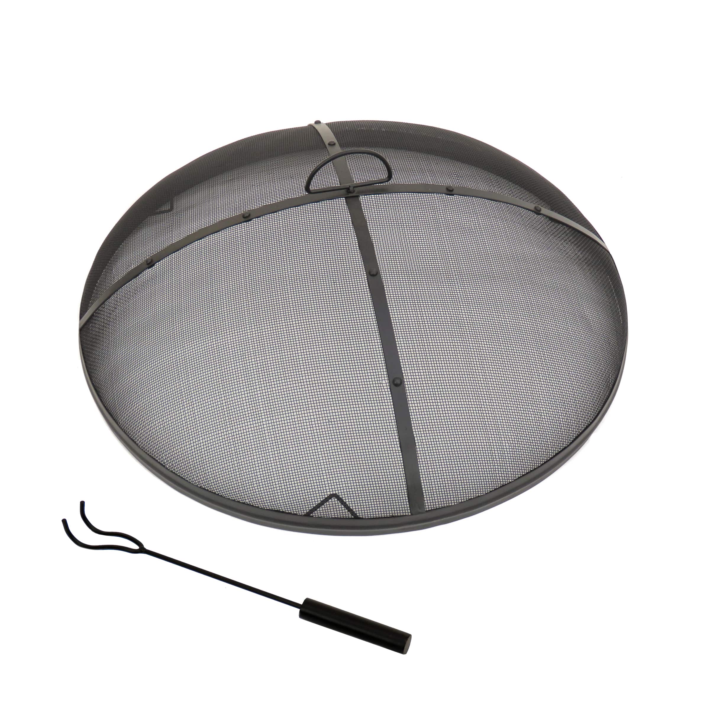 30" Deep Bowl Copper Fire Pit with Stand & Screen
