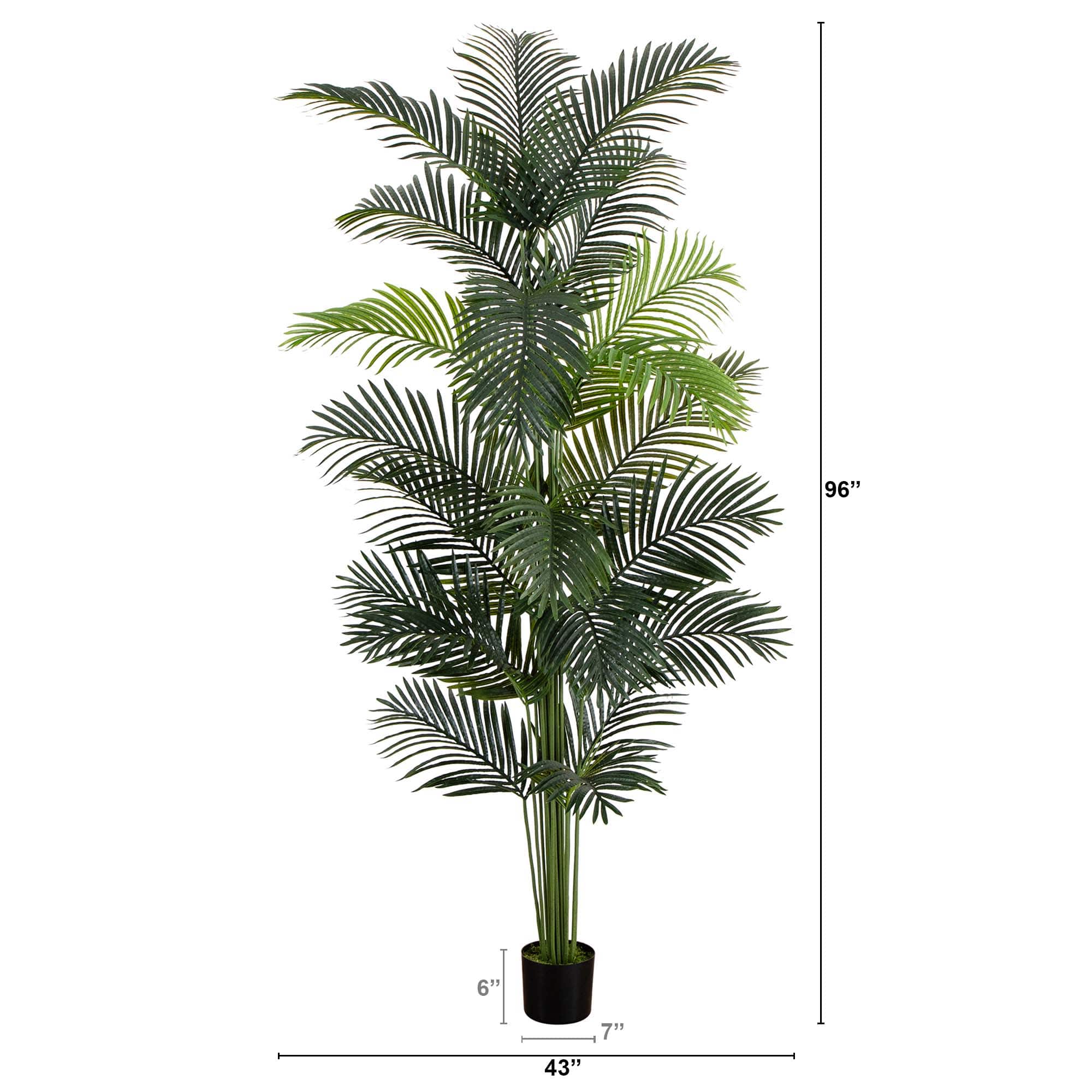 8ft. Potted Artificial Paradise Palm Tree