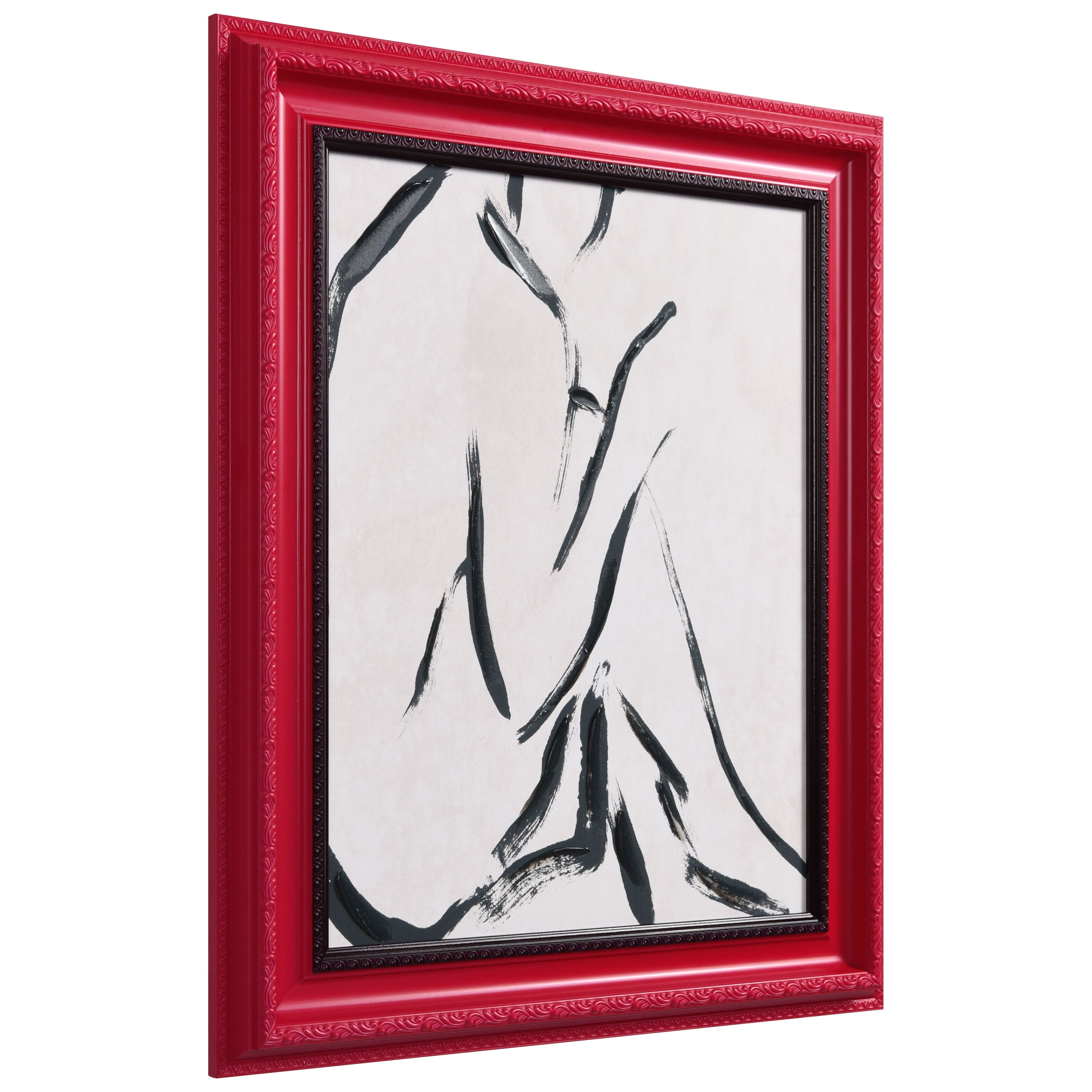 Empire Art Direct Chromatic Splendor 20" x 24" Abstract Silhouette Chromatic Hand Painted Embellished Wall Art Frame