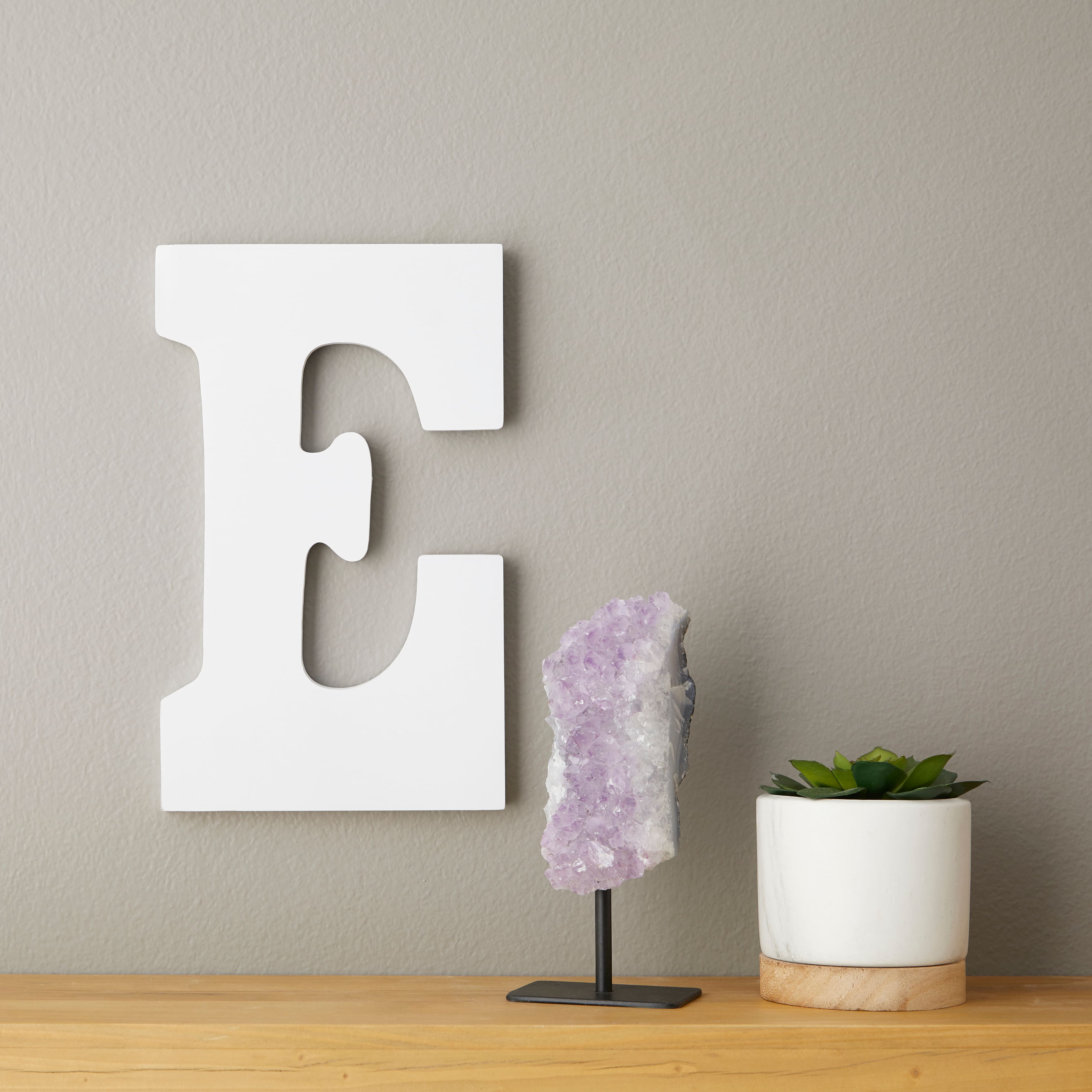 9" White MDF Whimsy Letter by Make Market