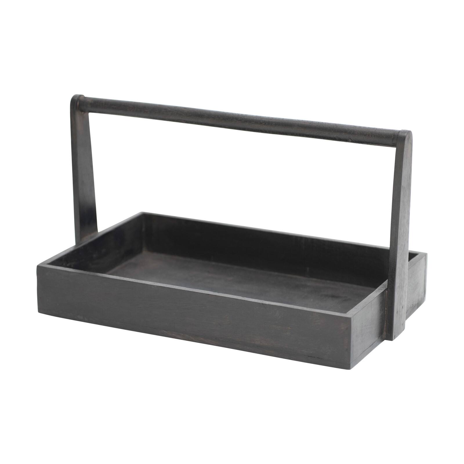 Hello Honey® 14'' Decorative Black Mango Wood Tray