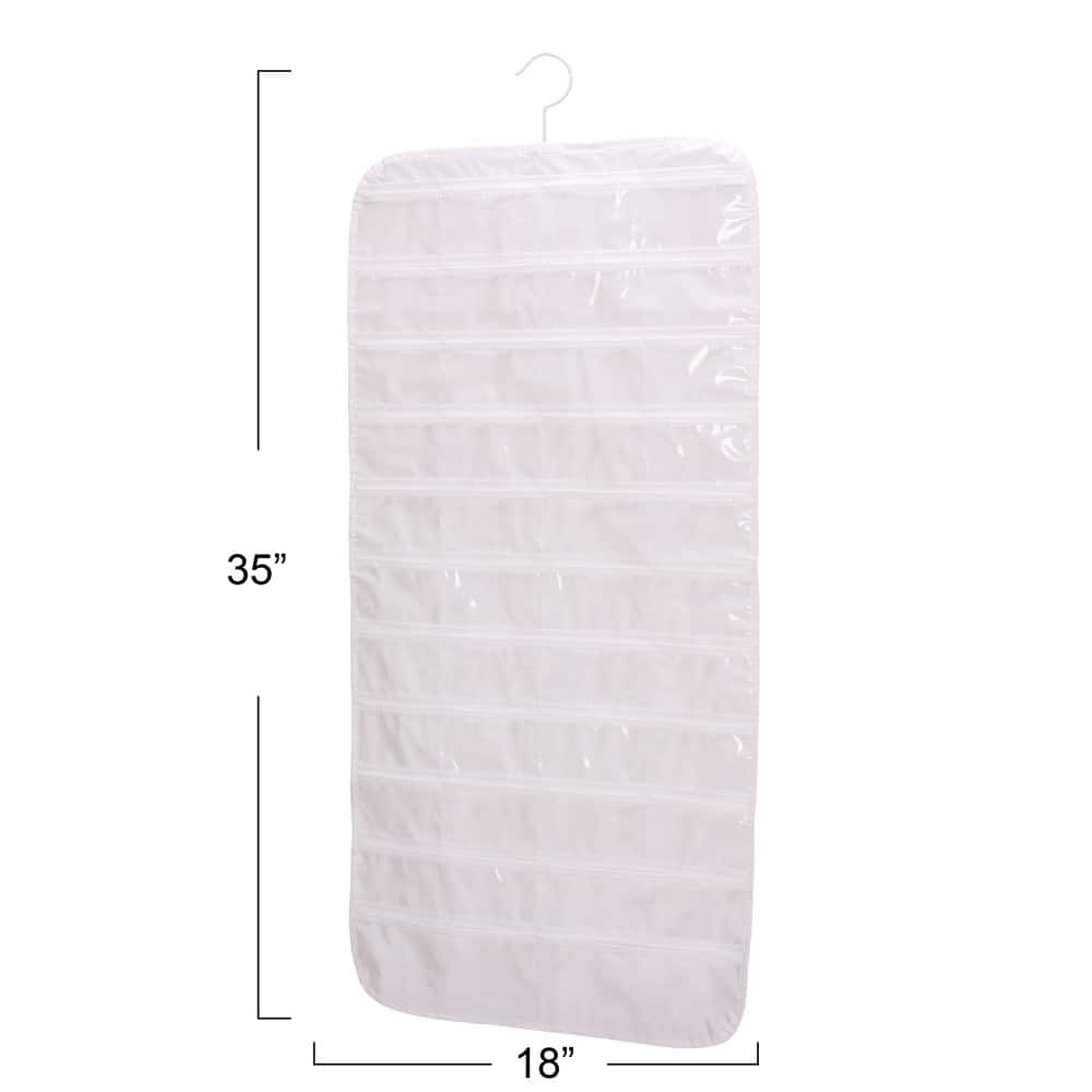 Household Essentials 35" Double-Sided Hanging Jewelry Organizer