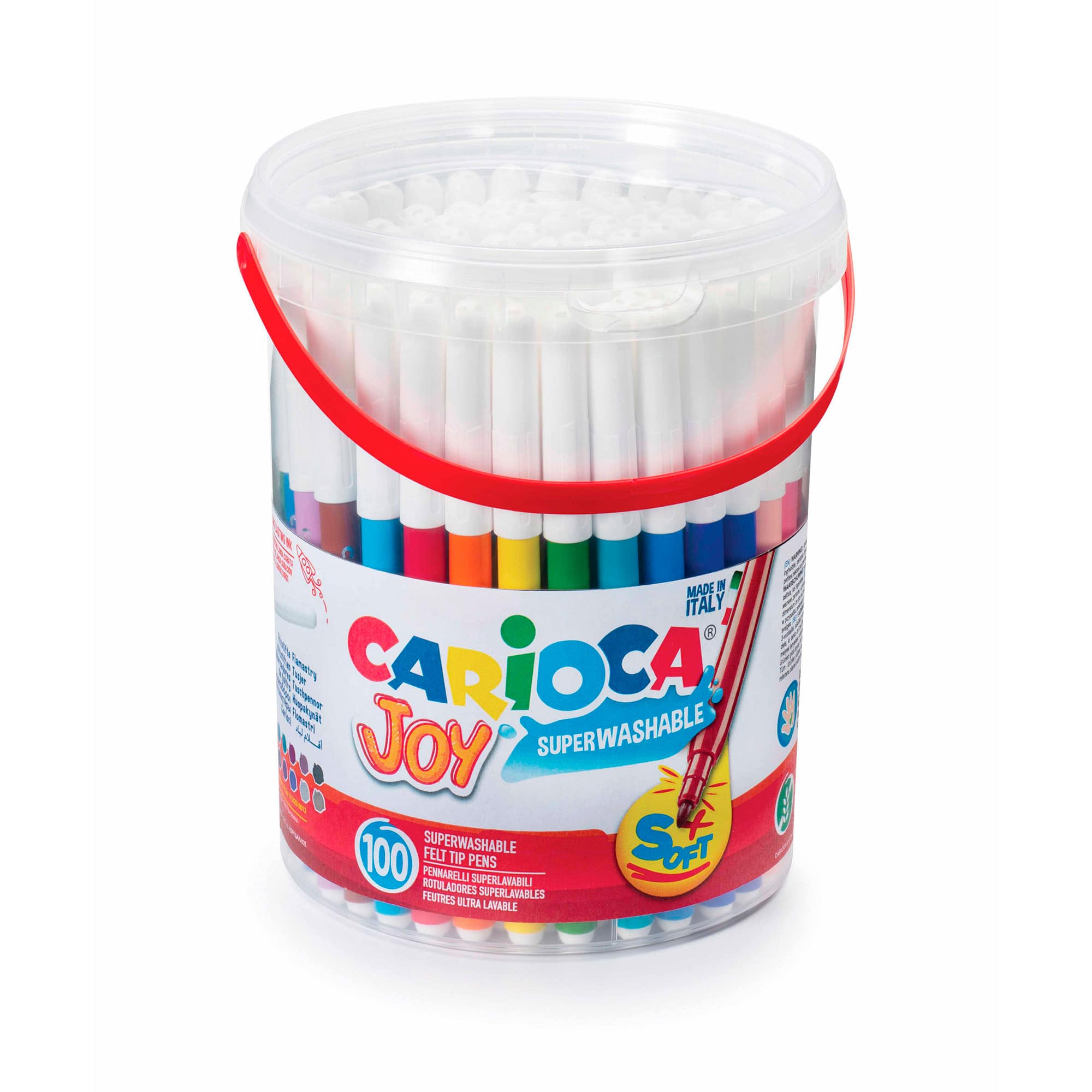 CARIOCA® Joy 2.8mm Fine Tip Felt Tip Washable Pens, 100ct.