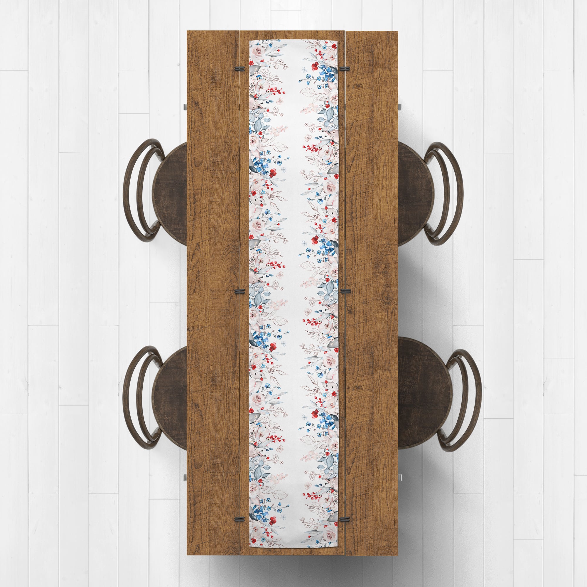 Americana Wildflowers Cotton Twill Runner
