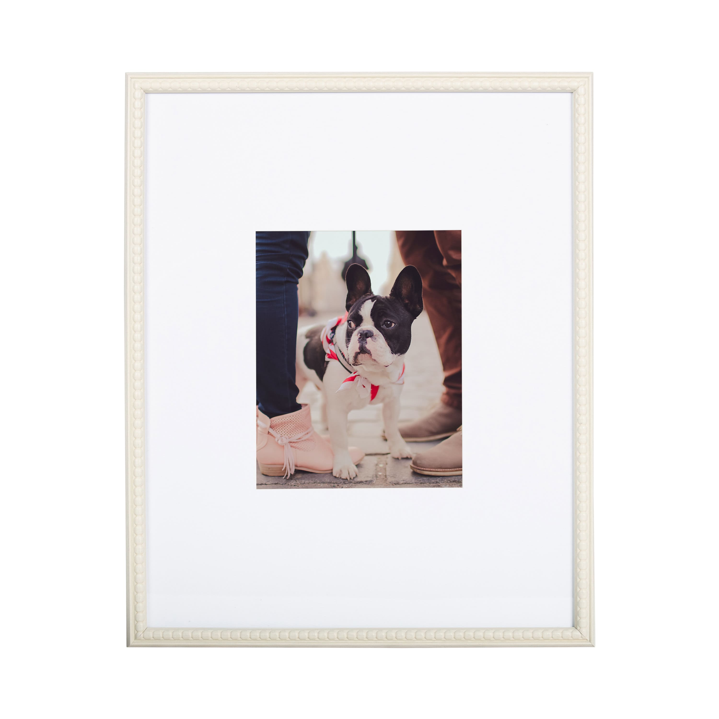 Kate and Laurel 16" x 20" Adlynn Beaded Photo Frame with 8" x 10" Mat