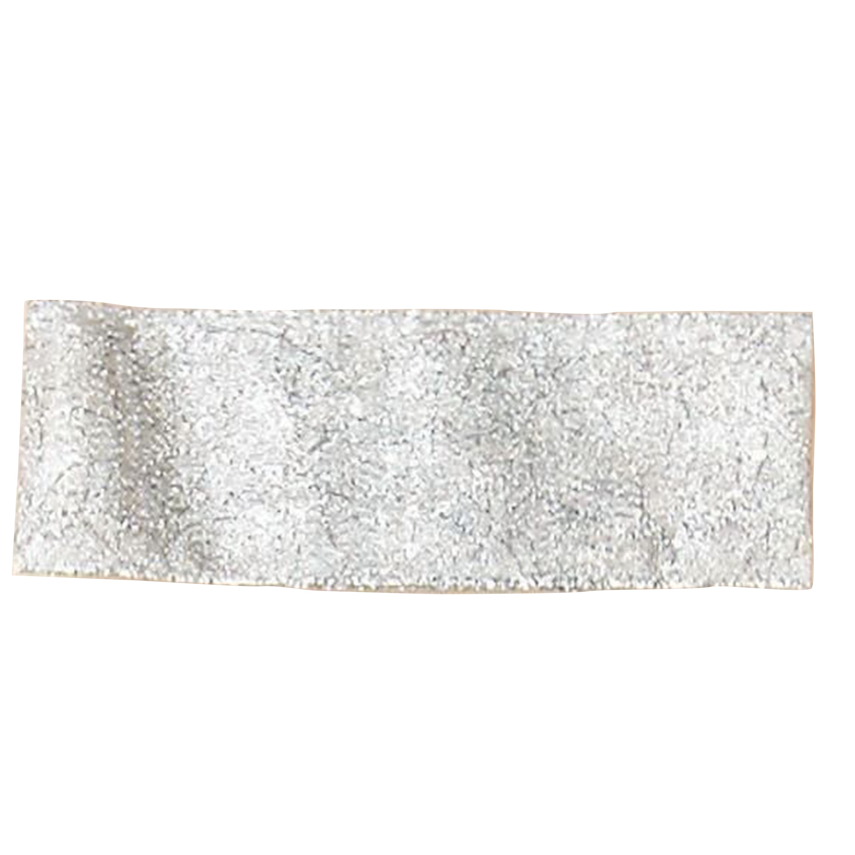 2.5" x 50yd. Silver Wired Ribbon Roll