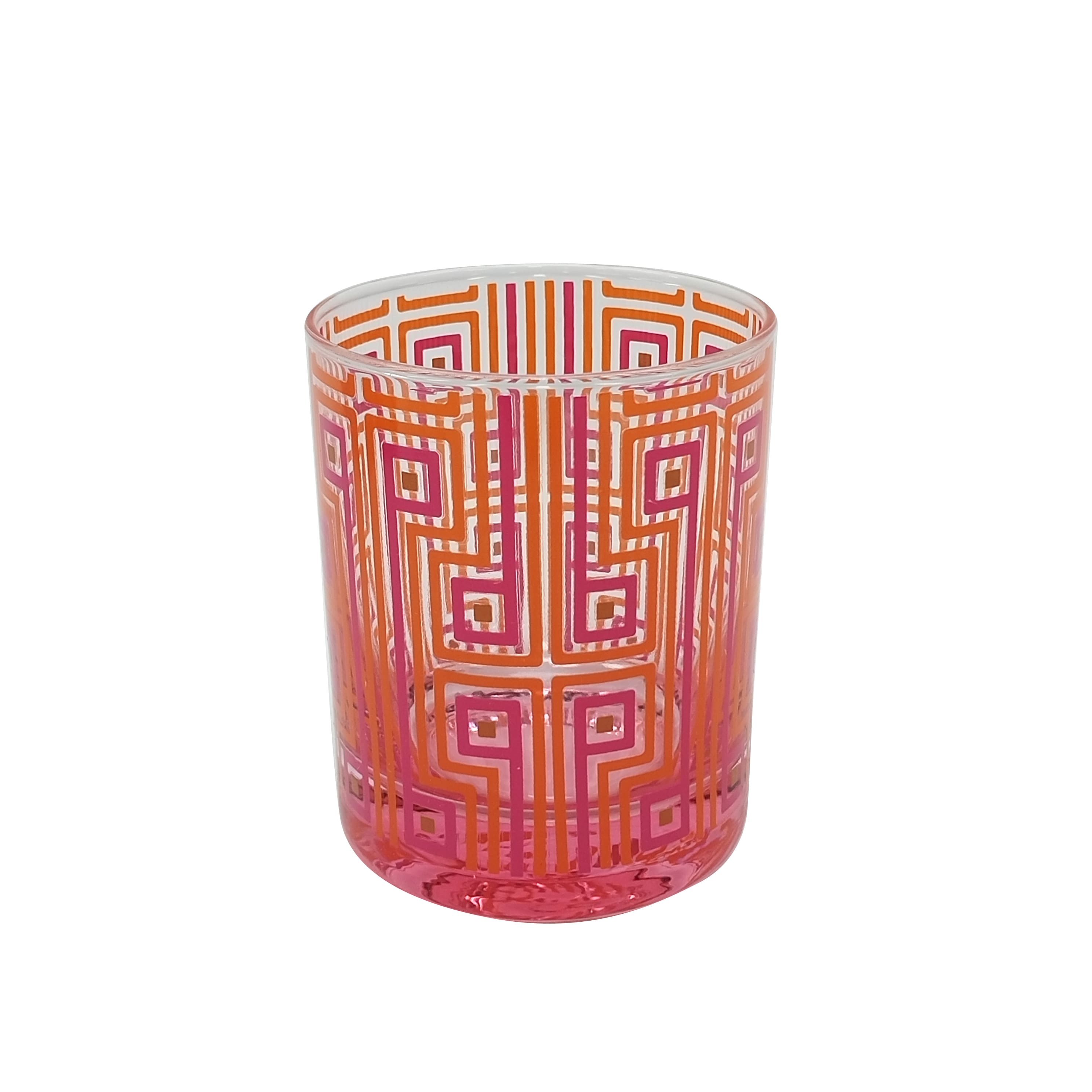 Jonathan Adler x Michaels 10.8oz. Red Geometric Glass Cup