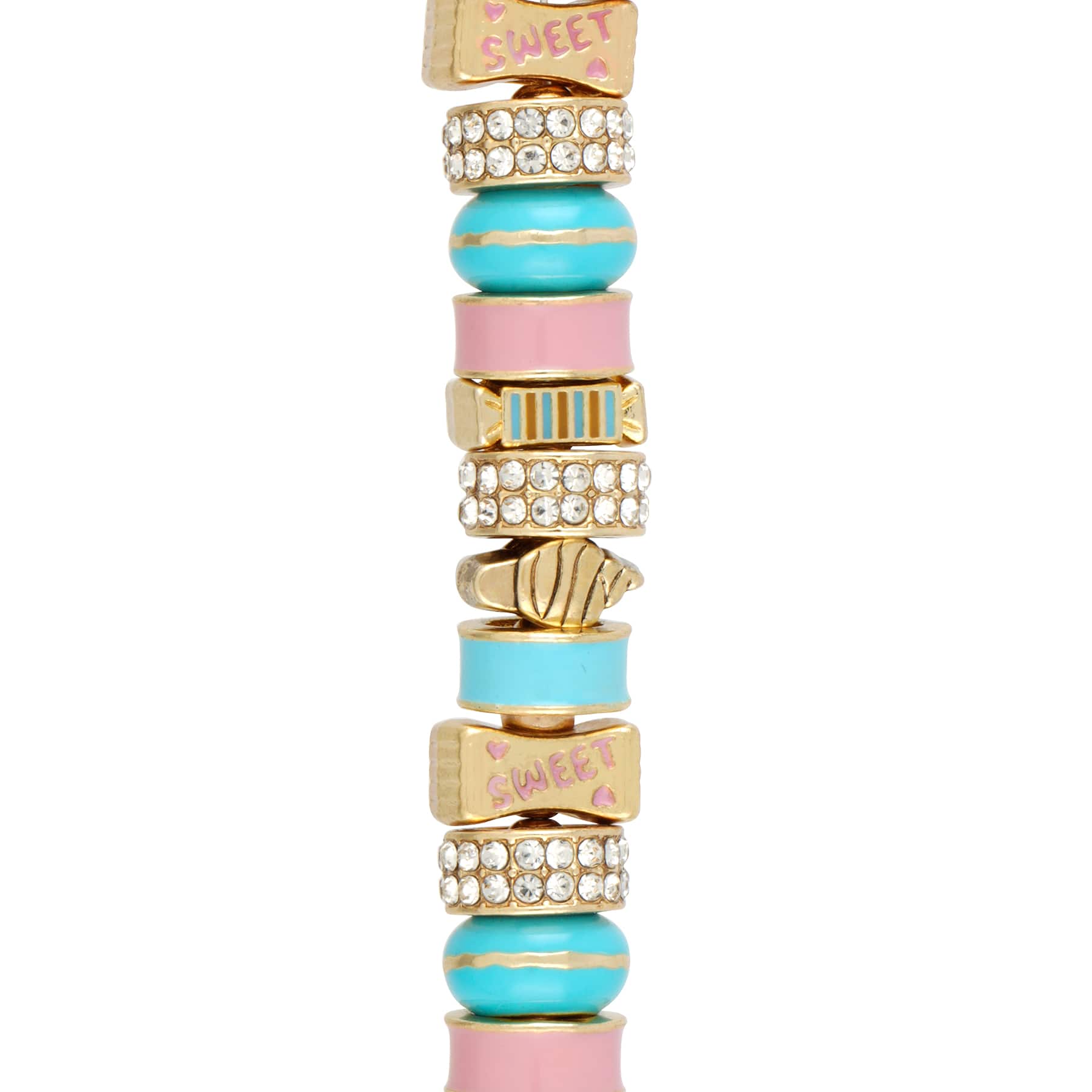 Mixed Enamel, Rhinestone & Gold Metal Candy Beads, 21ct. by Bead Landing™