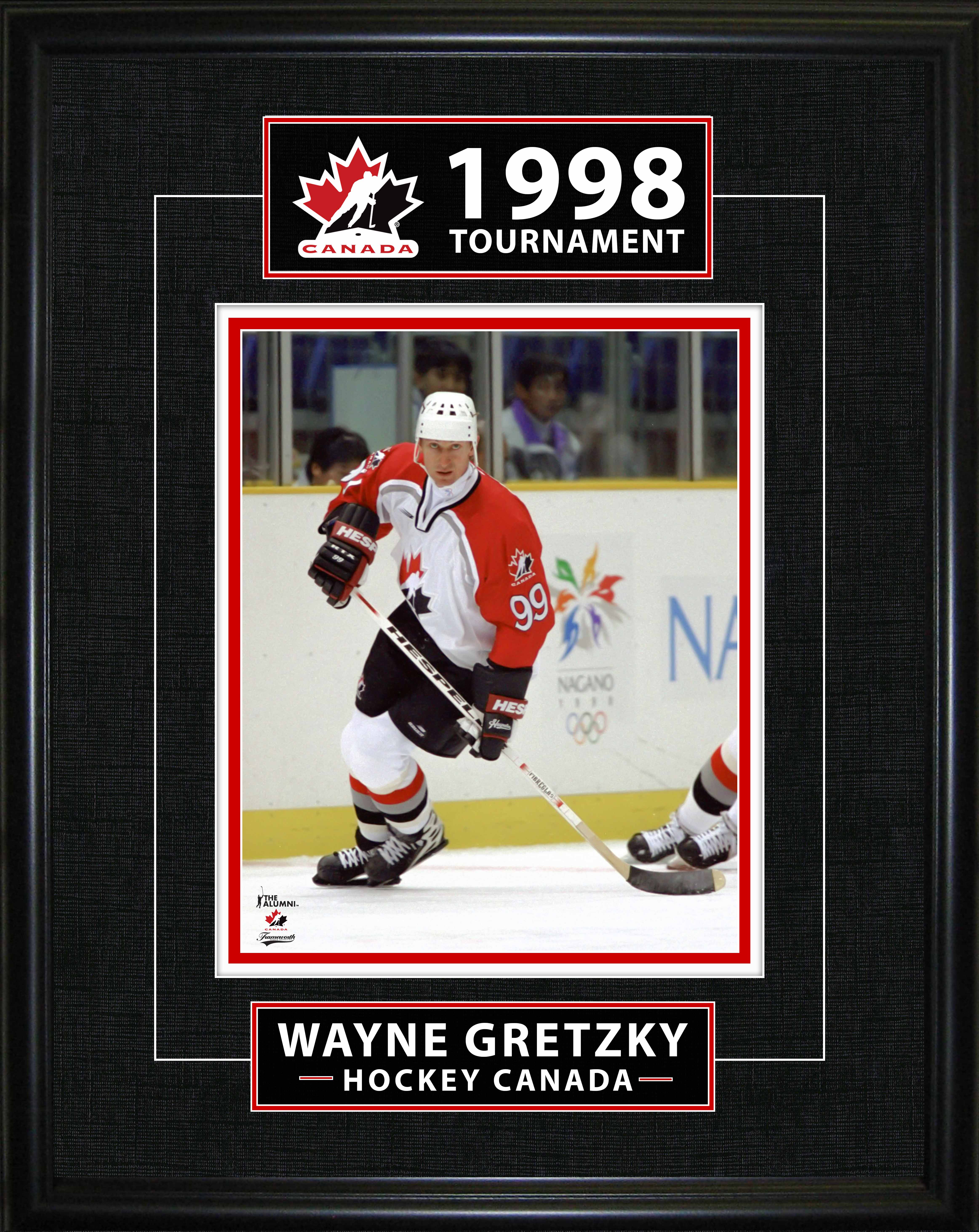 Wayne Gretzky Framed 16" x 20" Classic Series 1998 Olympics