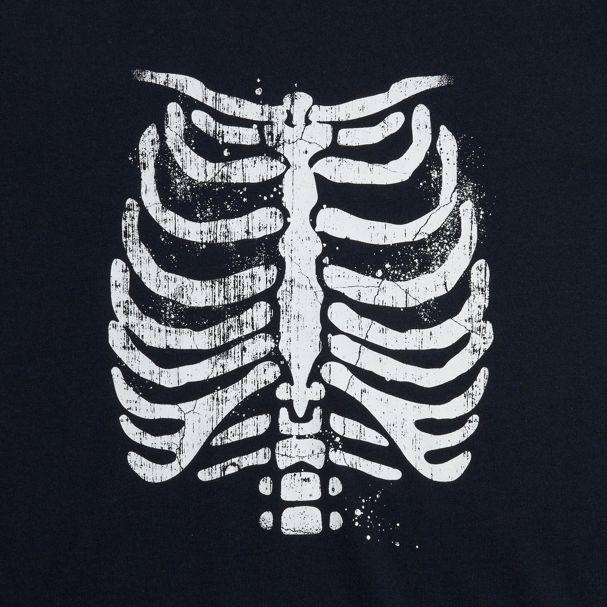Black Ribcage Adult T-Shirt