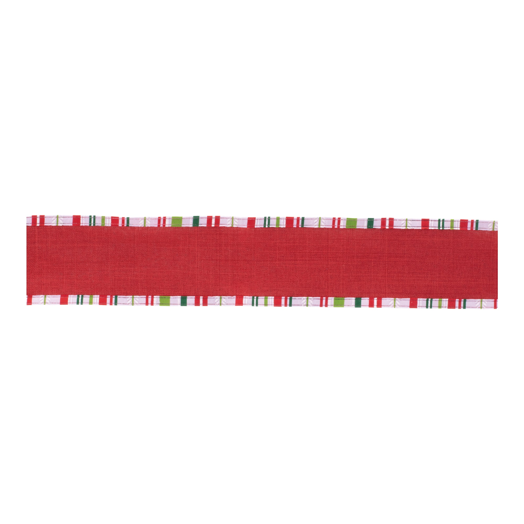 2.5" x 10yd. Striped Trim Wired Ribbons, 2ct.