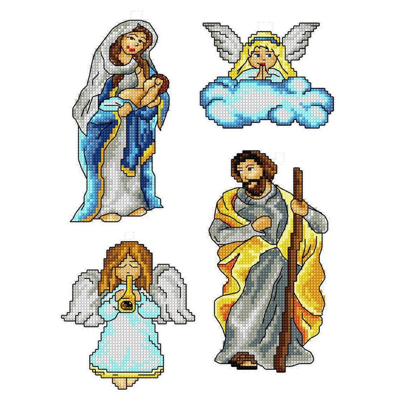 Crafting Spark Nativity Counted Cross Stitch Kit