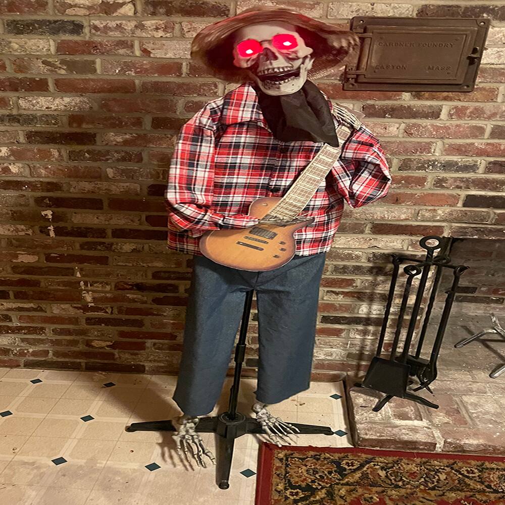 5ft. Animated Singing Scarecrow with Flashing Eyes