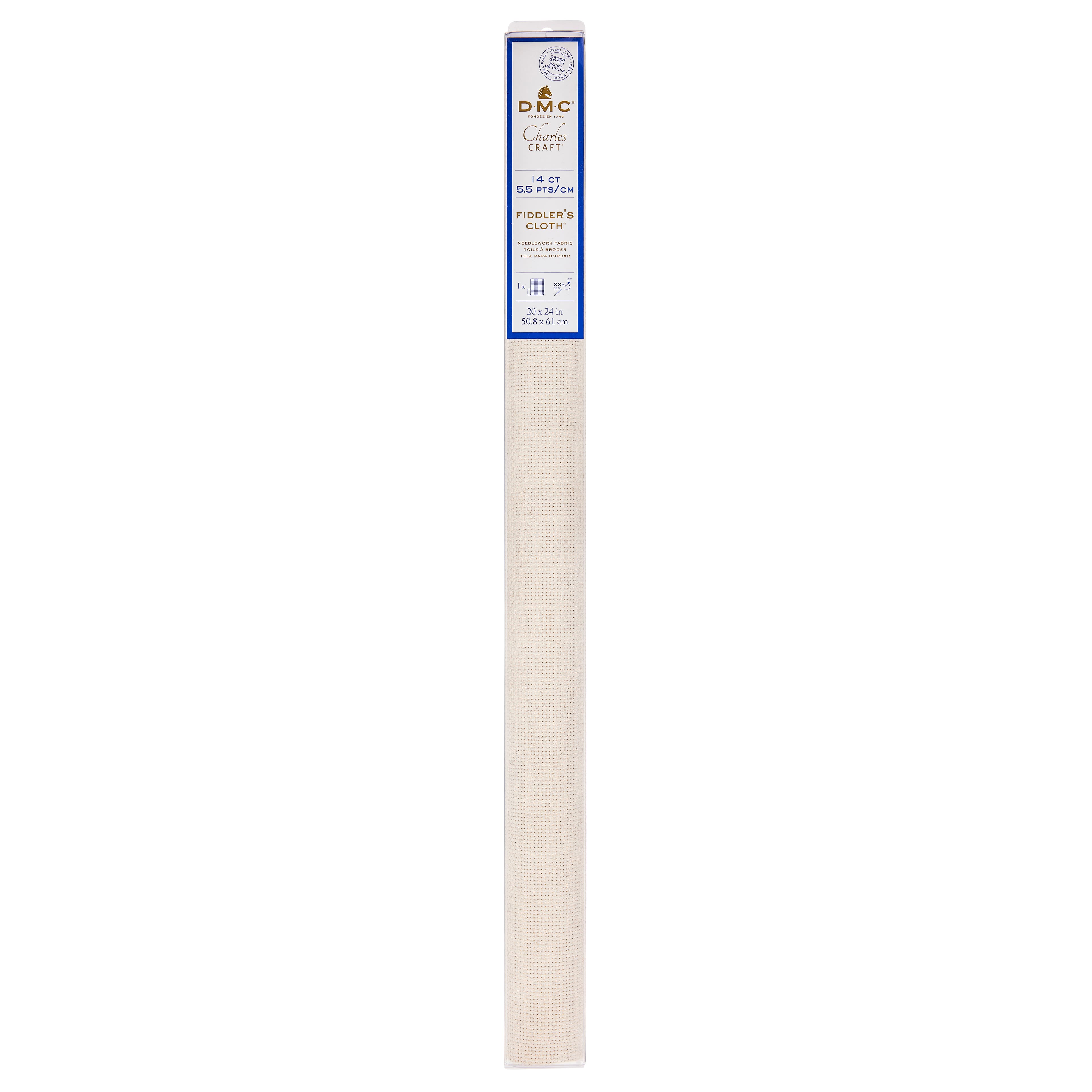 12 Pack: Charles Craft® Gold Standard® 14 Count Fiddler's Aida Cloth