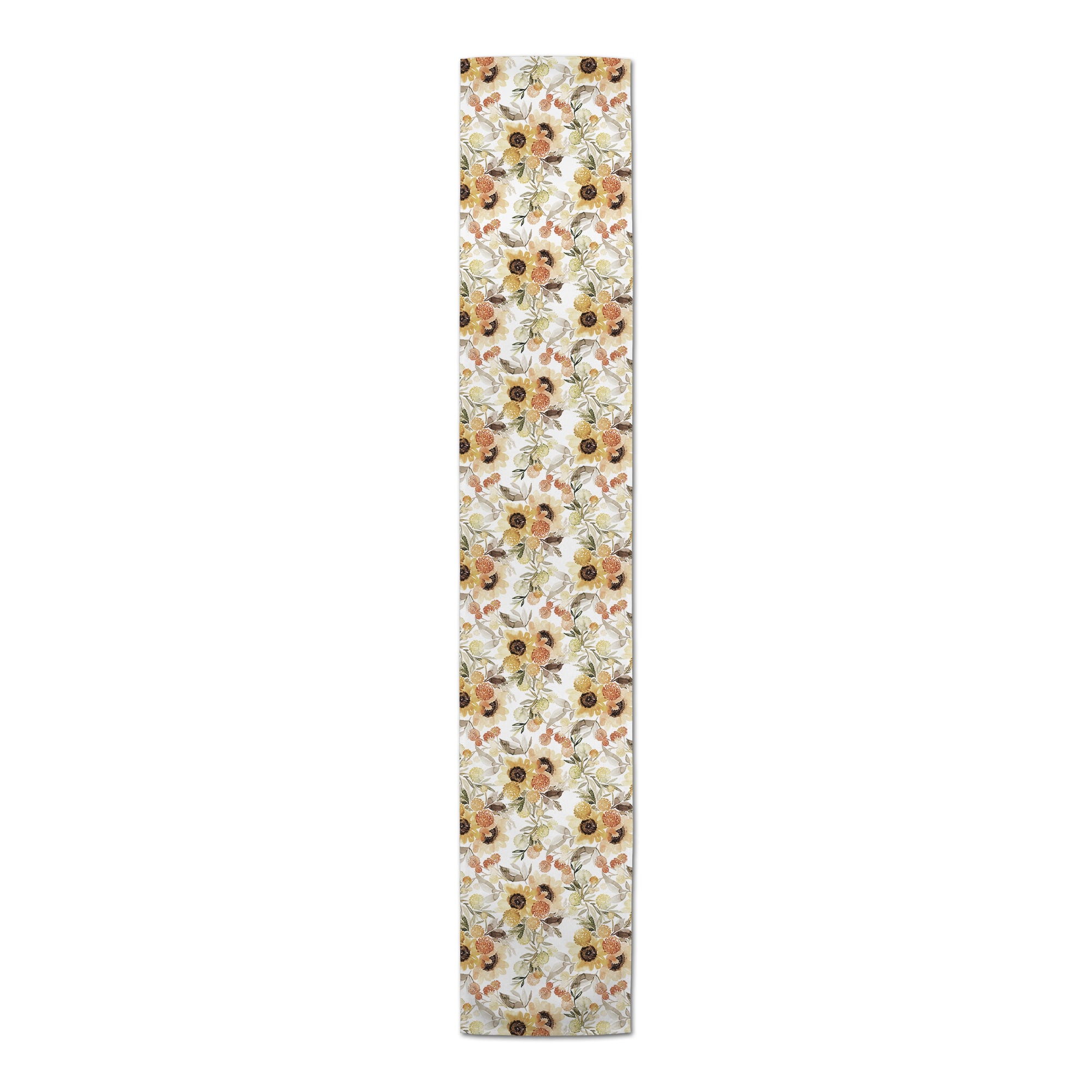 90" Fall Sunflowers Poly Twill Table Runner