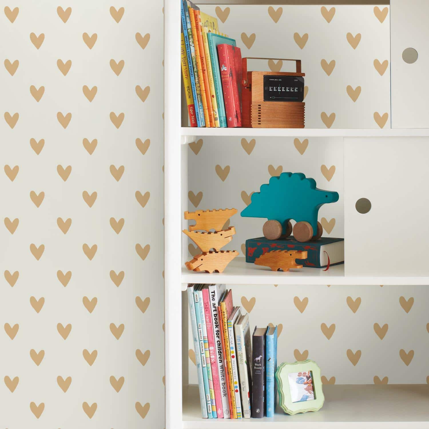 RoomMates Heart Spot Peel & Stick Wallpaper