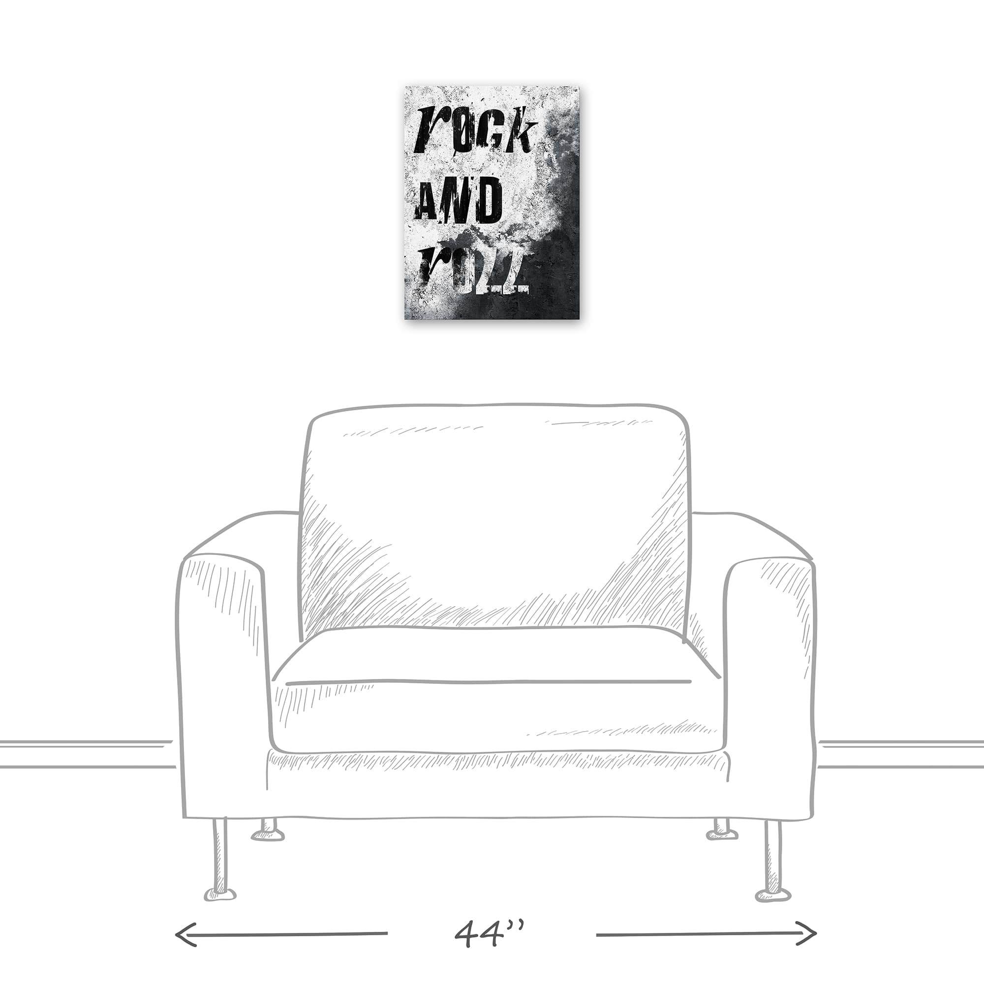 Rock And Roll Vibes 12" x 16" Canvas Wall Art